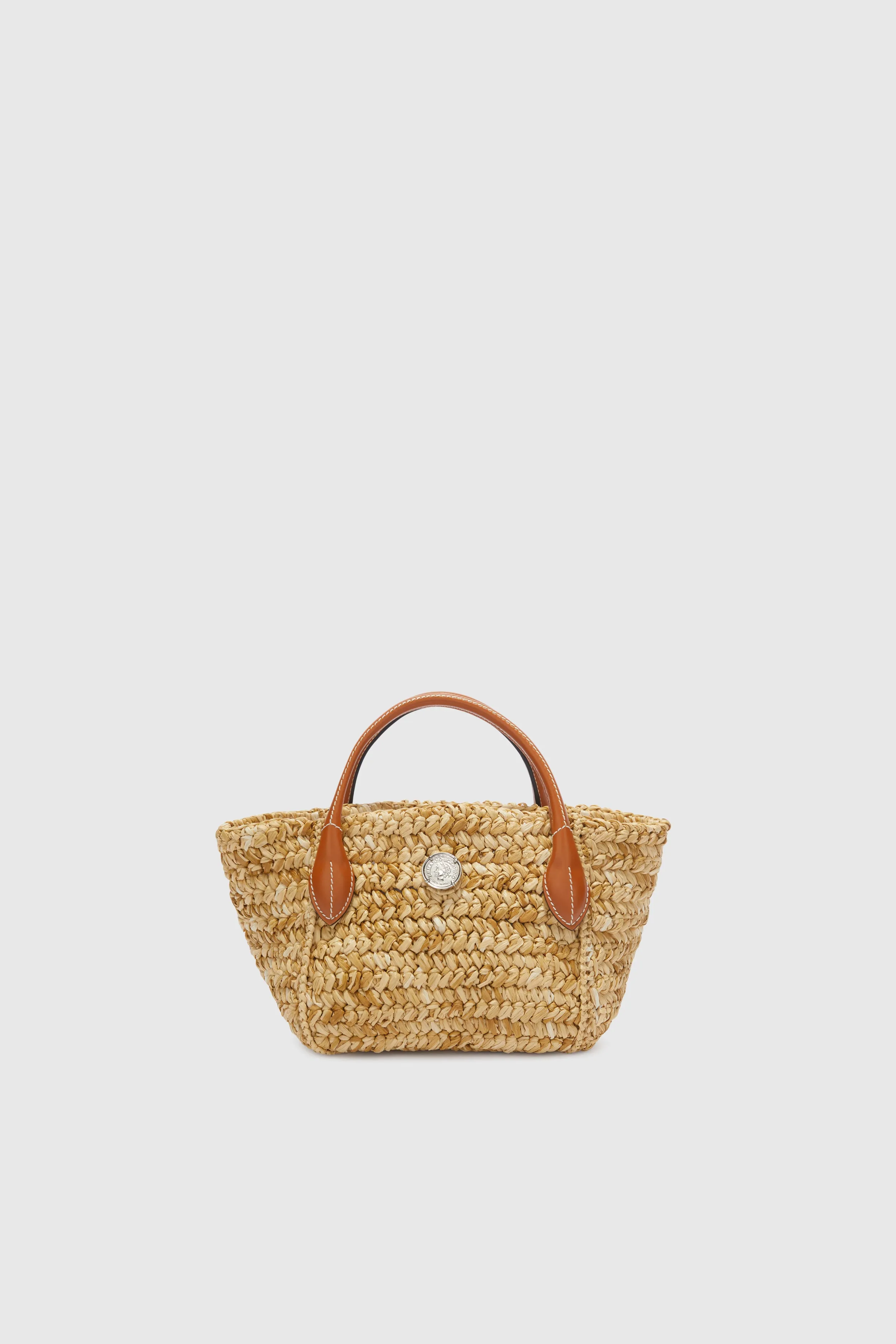ERMANNO SCERVINO  Mini borsa in rafia beige