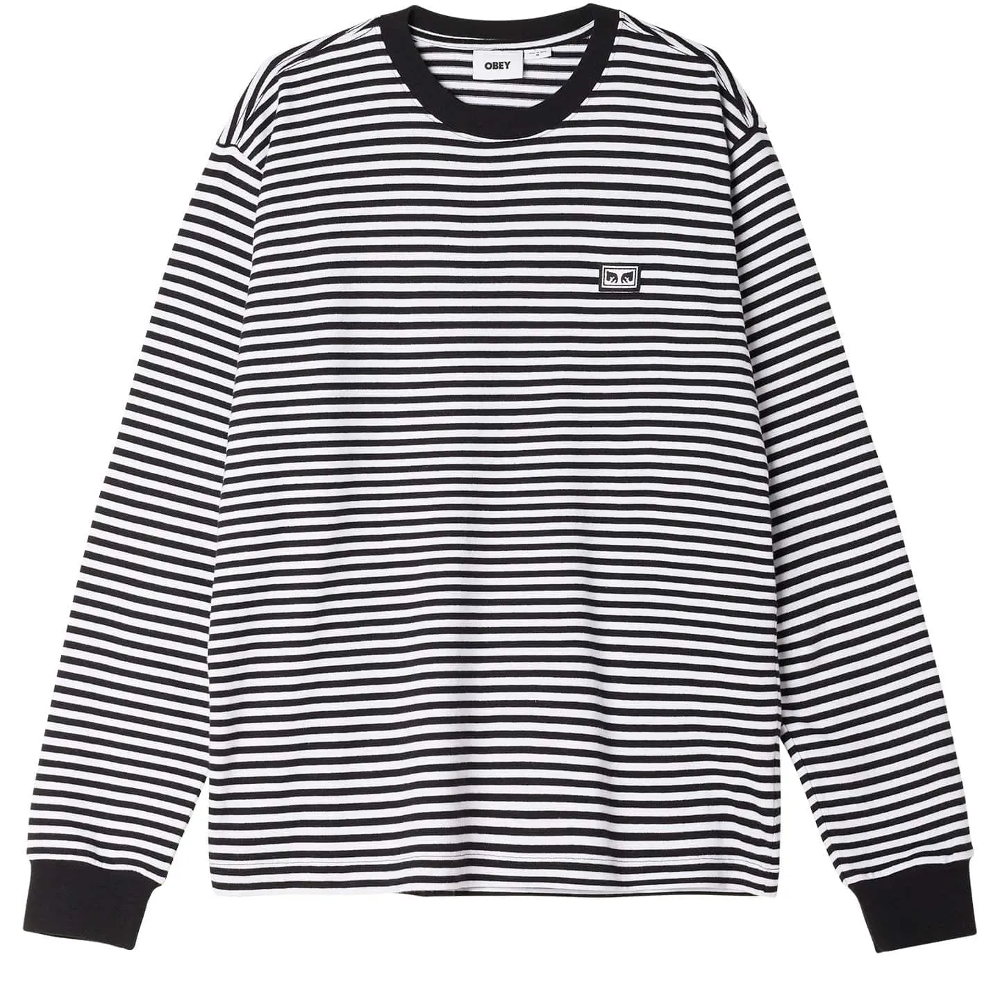 ESTABLISHED WORKS EYES STRIPE TEE LS