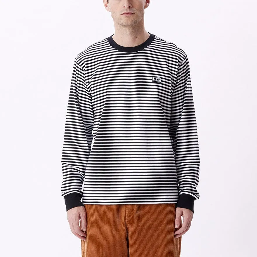 ESTABLISHED WORKS EYES STRIPE TEE LS