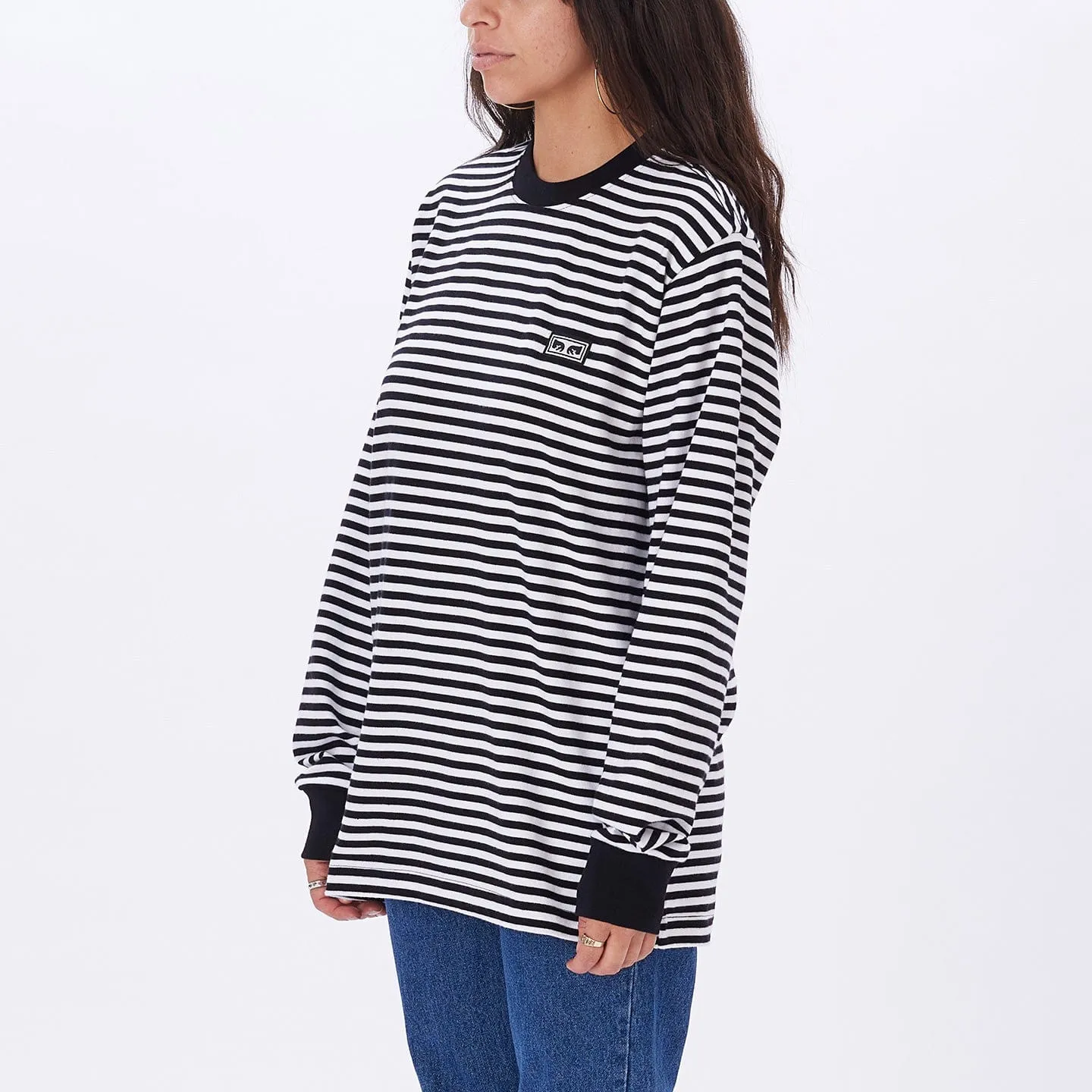 ESTABLISHED WORKS EYES STRIPE TEE LS