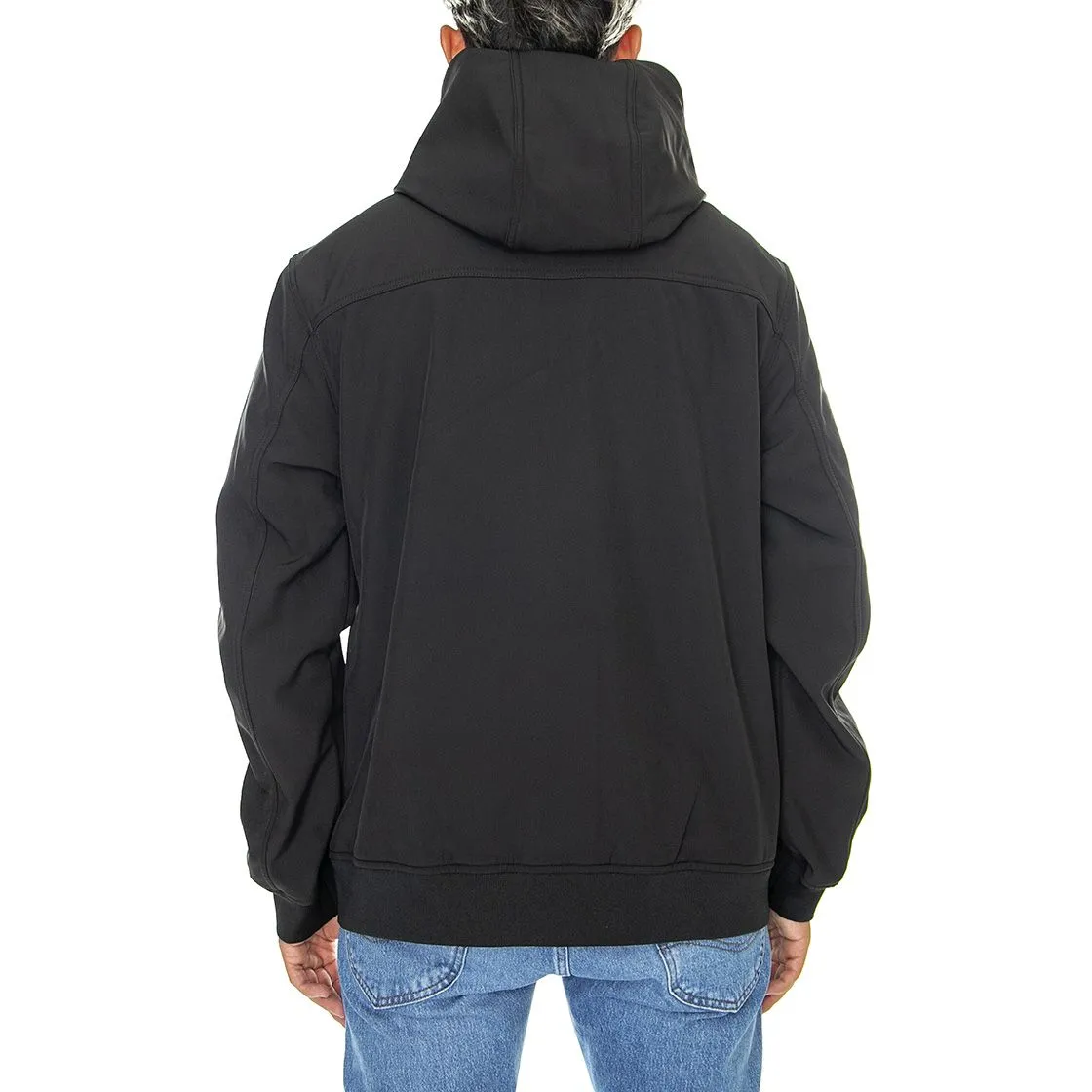 Farah Rudd Softshell Black - Giacca Invernale con Cappuccio Uomo Nera    