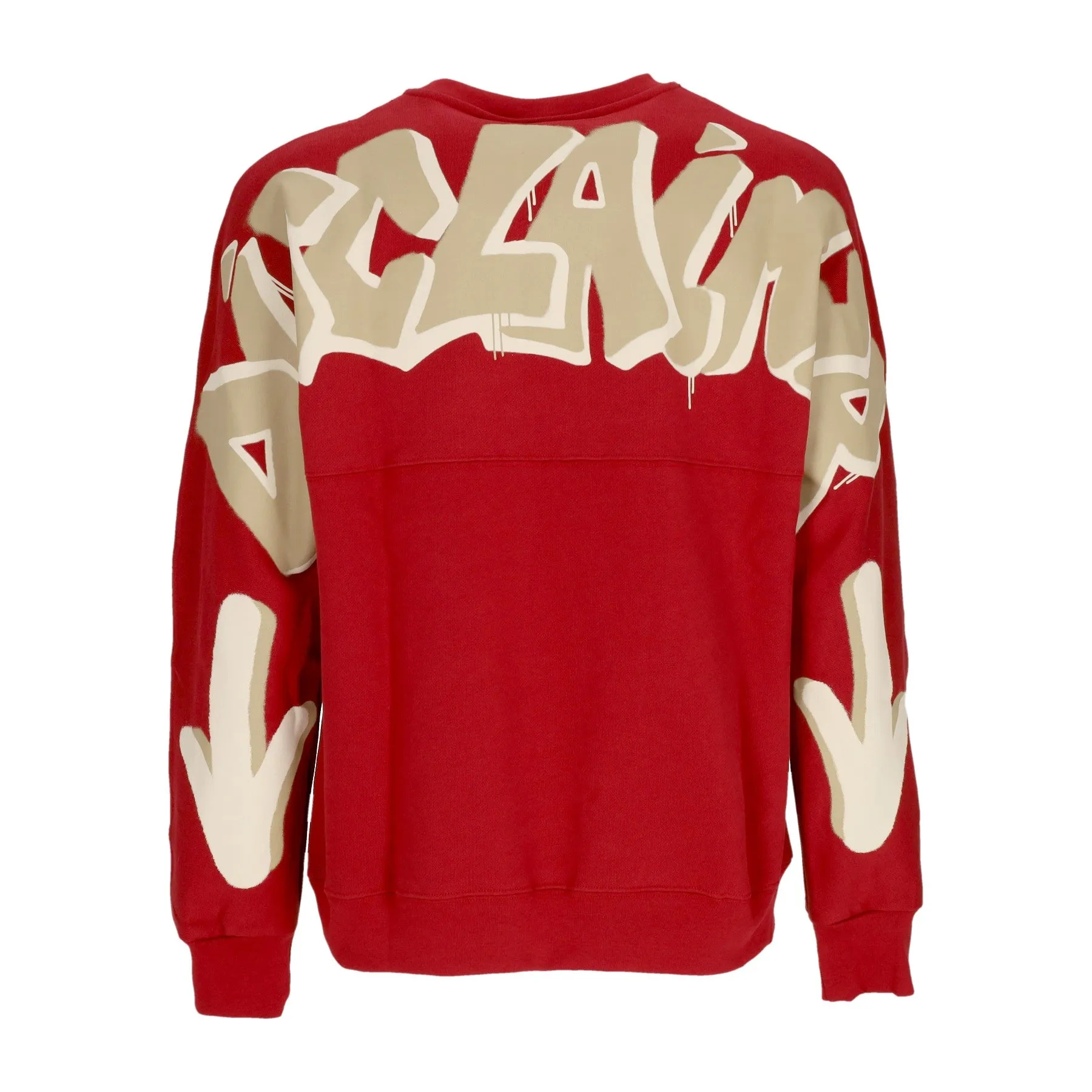 Felpa Leggera Girocollo Uomo Back Big Logo Crewneck Indian Red/st Brown