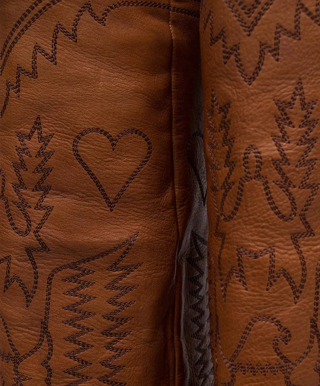 Filles a Papa Stivali in pelle marrone DALLASHIGH
