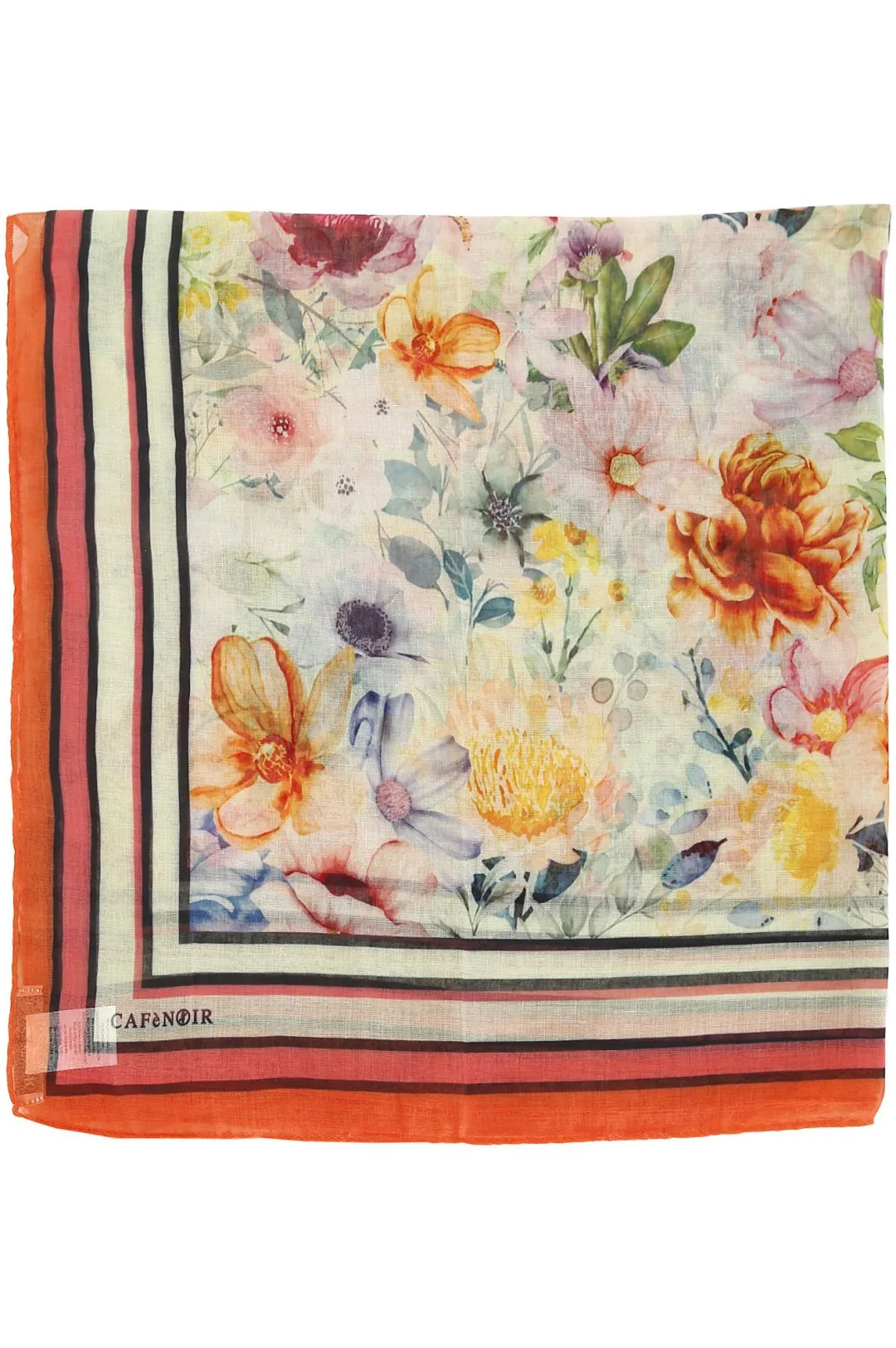 foulard stampa floreale multicolor floreale