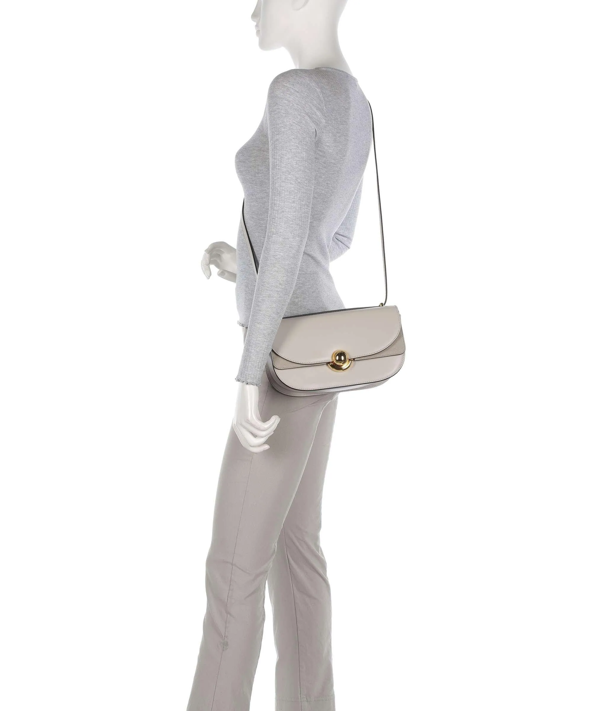  Furla Sfera S Borsa a spalla pelle di vitello finemente grana beige  