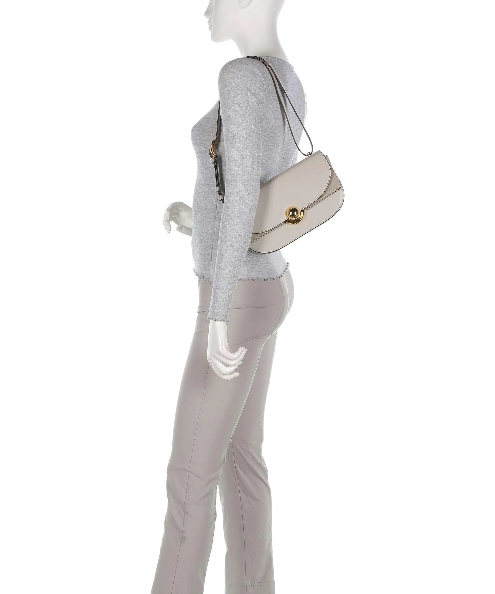  Furla Sfera S Borsa a spalla pelle di vitello finemente grana beige  