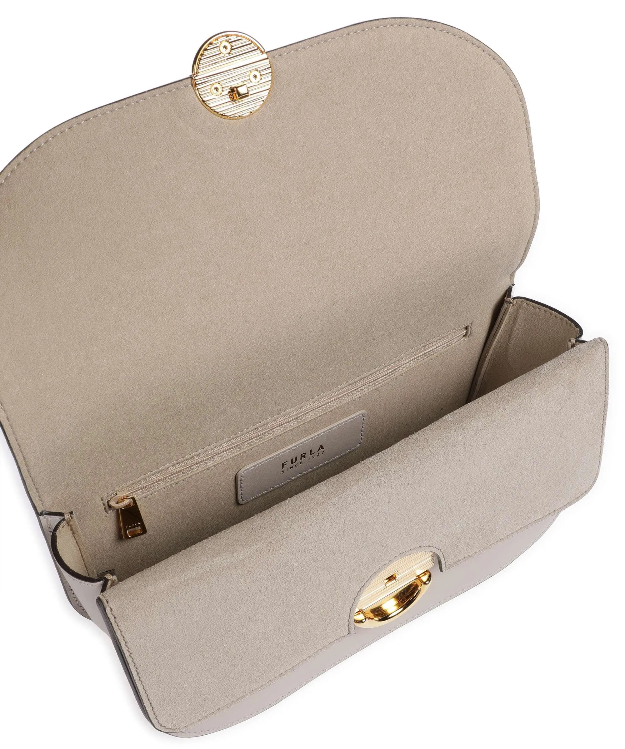  Furla Sfera S Borsa a spalla pelle di vitello finemente grana beige  