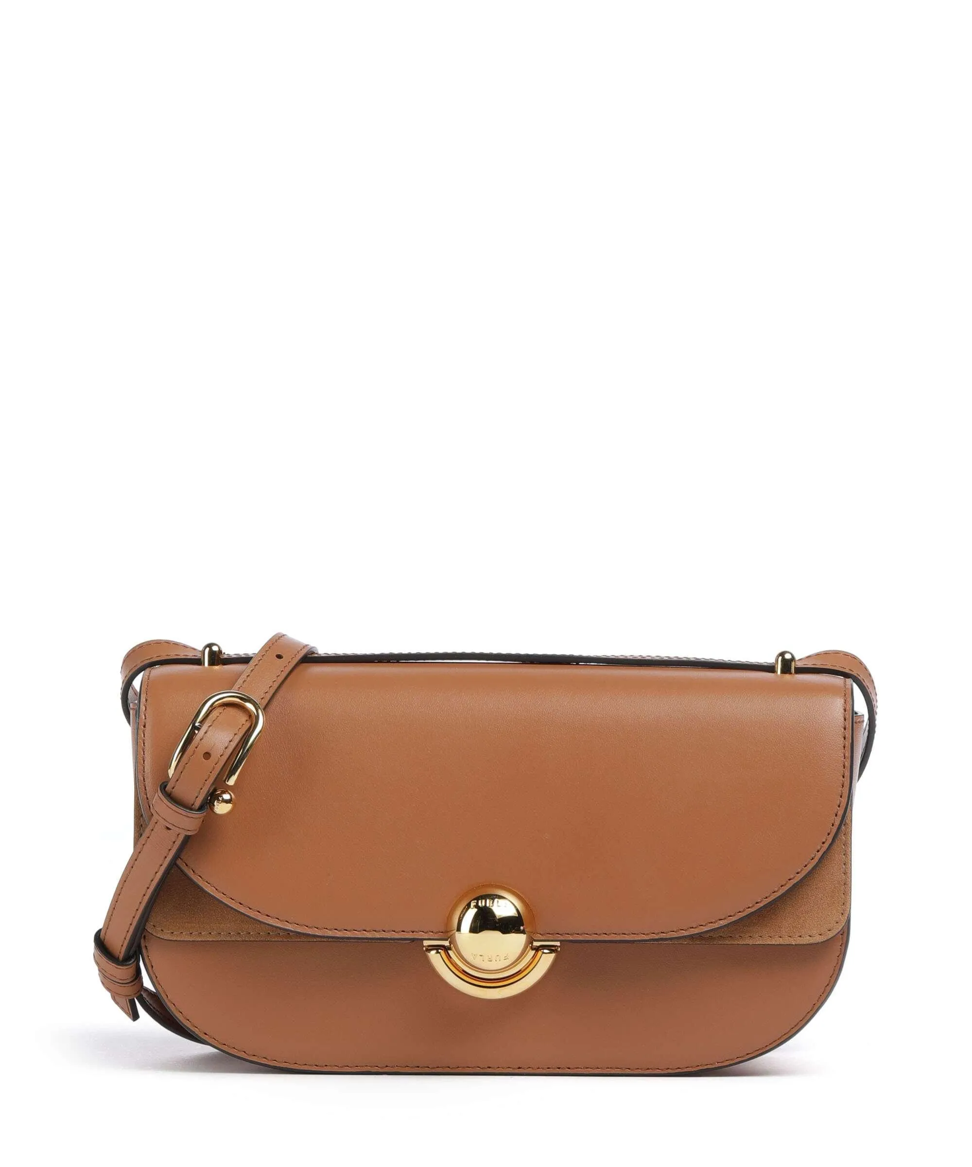  Furla Sfera S Borsa a spalla pelle di vitello finemente grana marrone chiaro  
