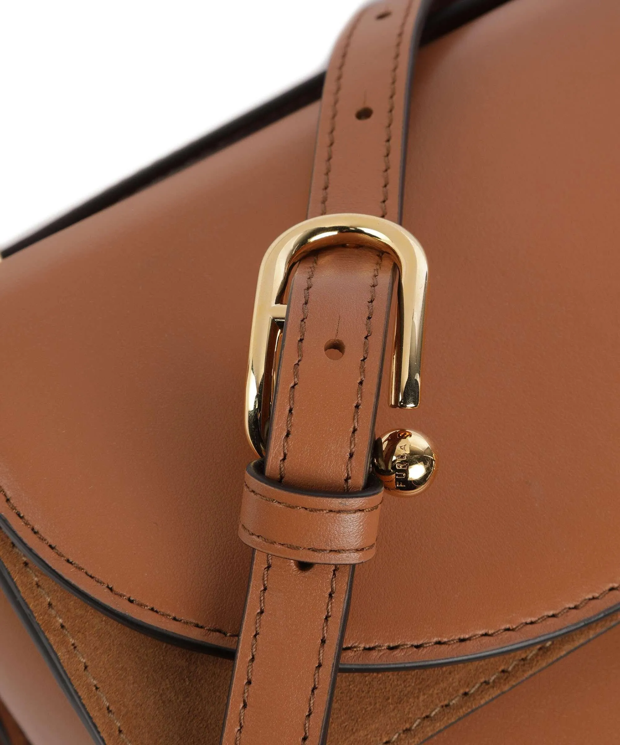  Furla Sfera S Borsa a spalla pelle di vitello finemente grana marrone chiaro  
