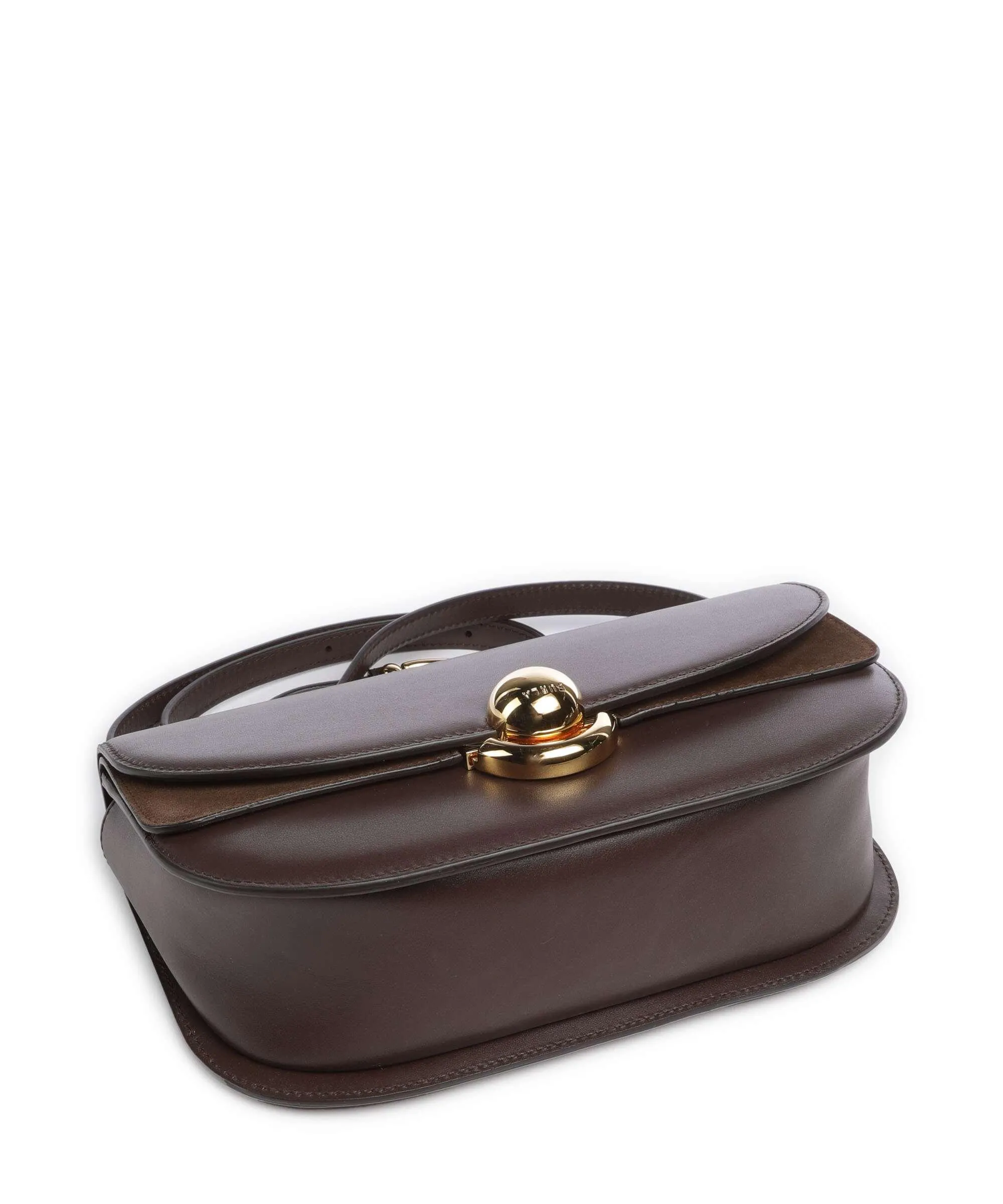  Furla Sfera S Borsa a spalla pelle di vitello finemente grana marrone scuro  