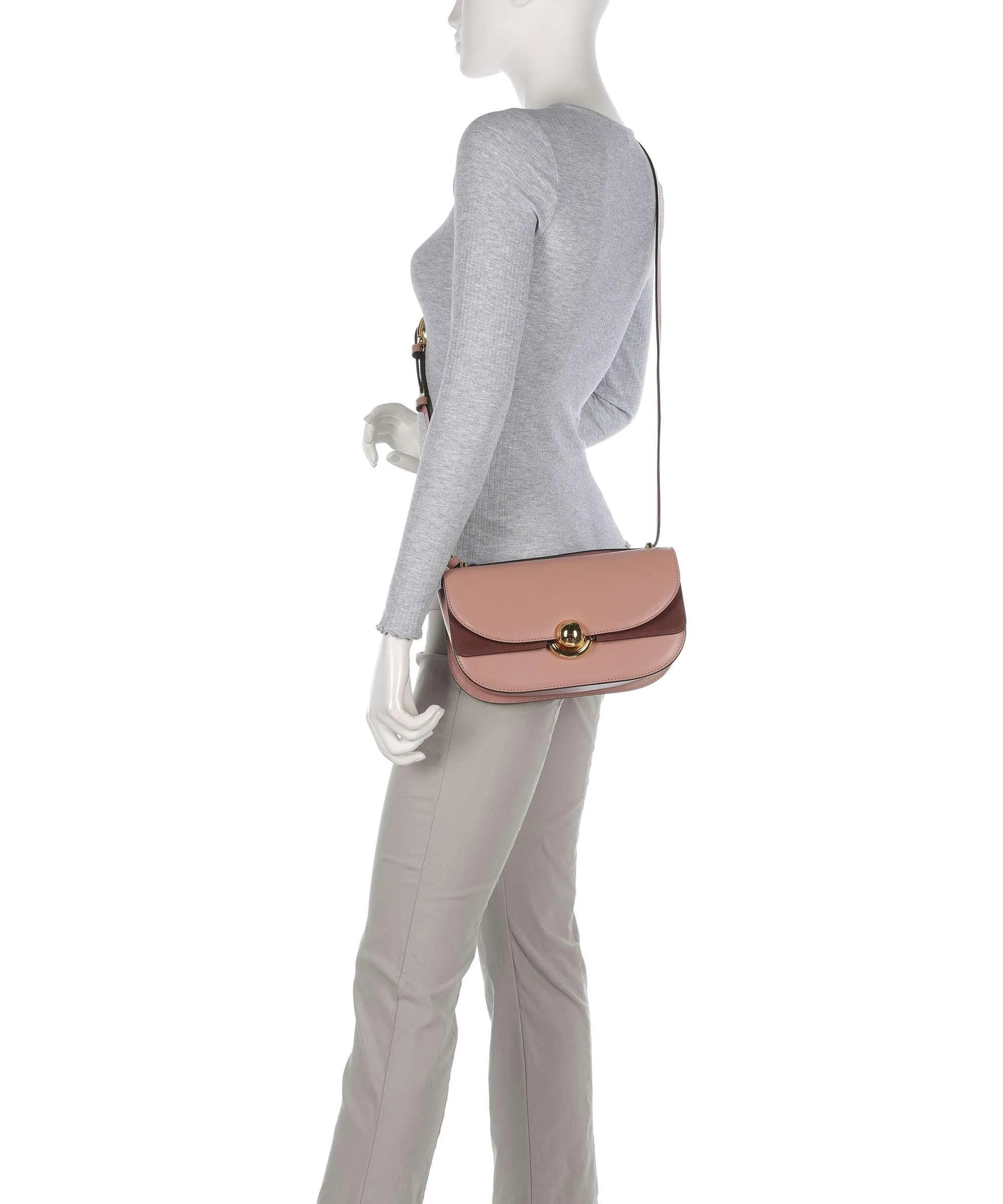  Furla Sfera S Borsa a spalla pelle di vitello finemente grana rosa antico  