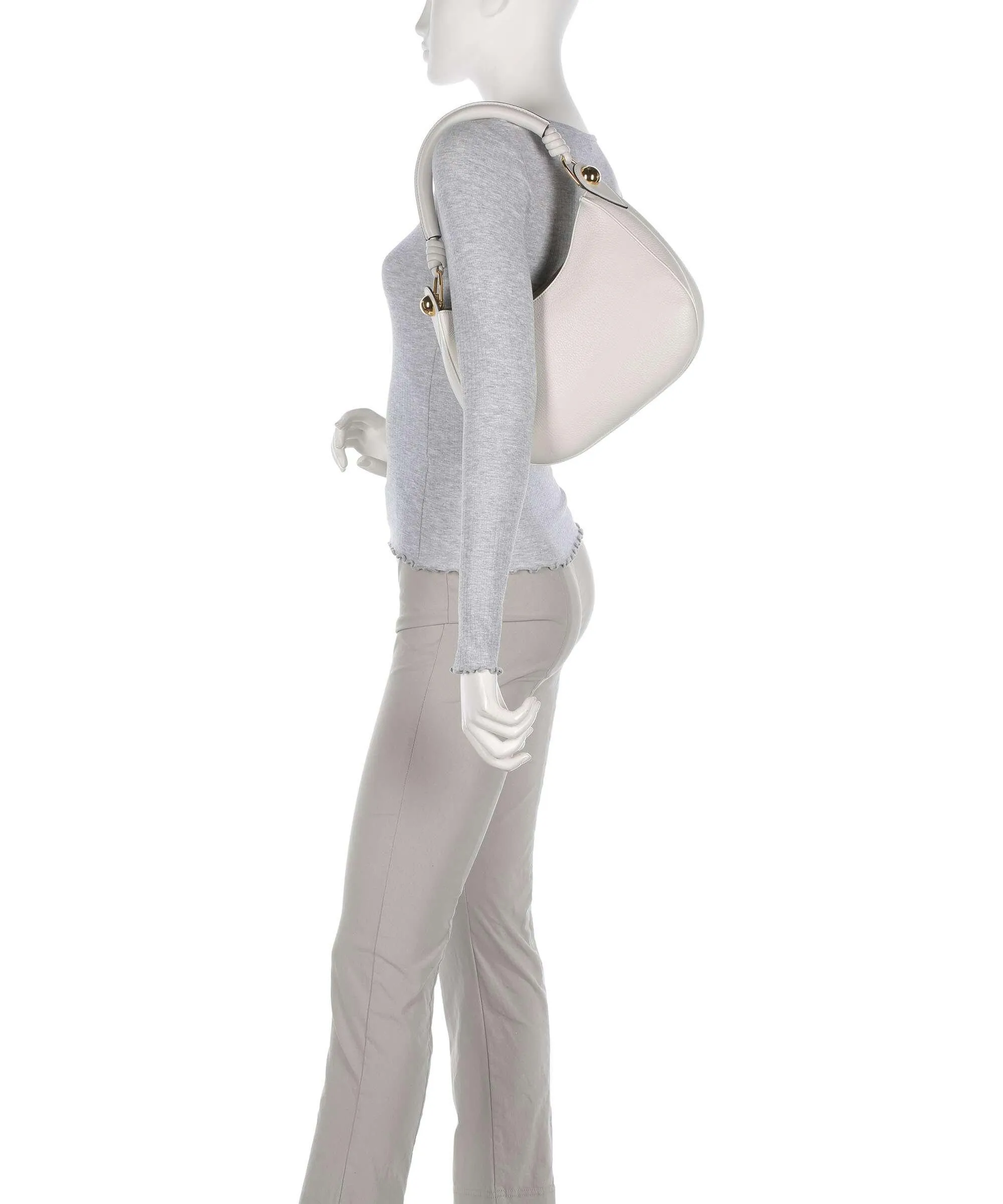  Furla Sfera S Borsa hobo pelle di vitello grana avorio  