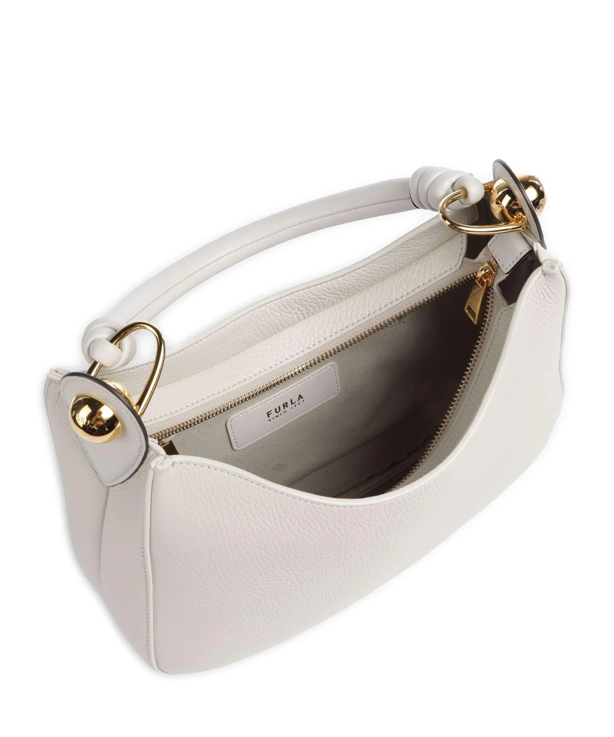 Furla Sfera S Borsa hobo pelle di vitello grana avorio  