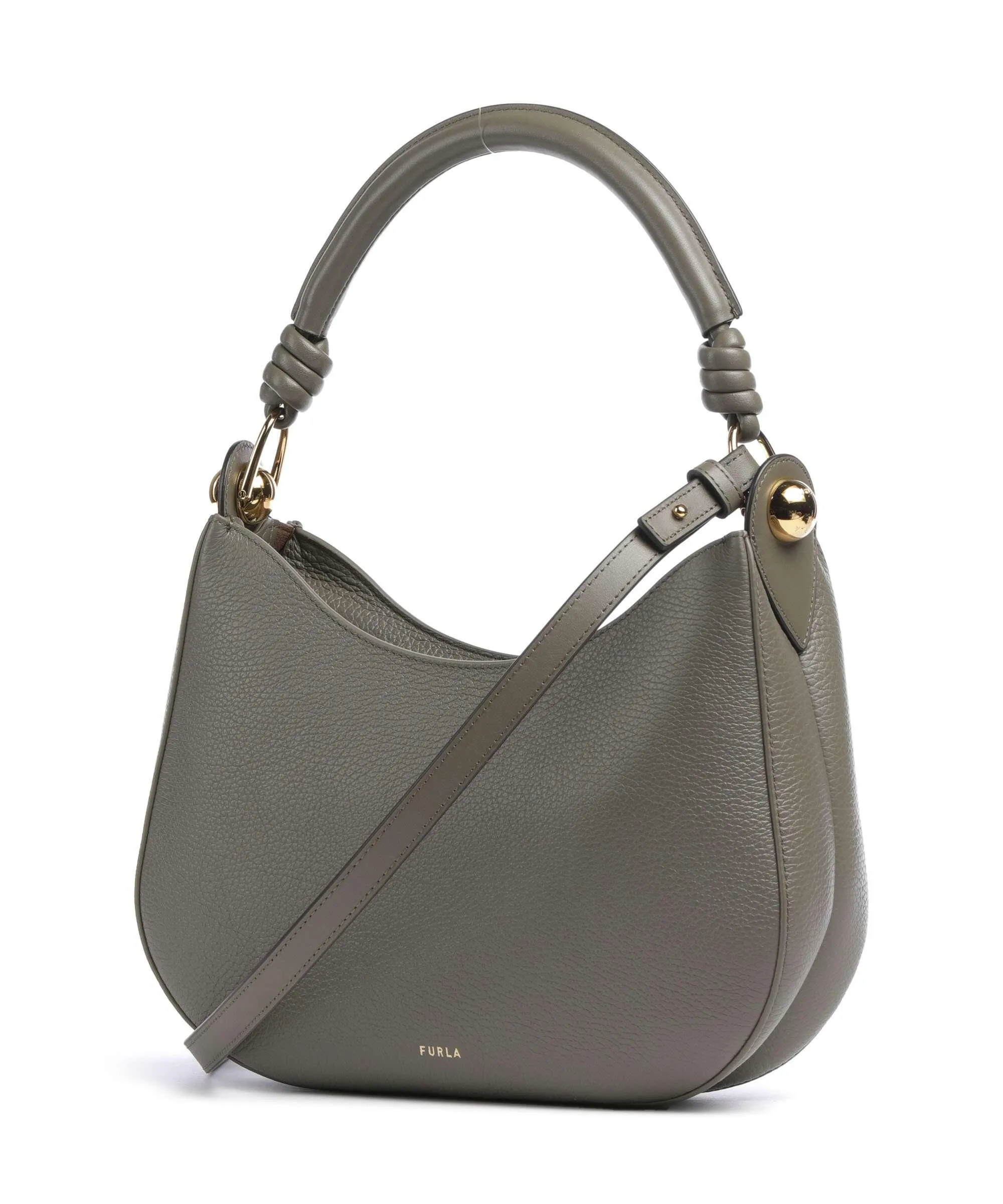  Furla Sfera S Borsa hobo pelle di vitello grana cachi  