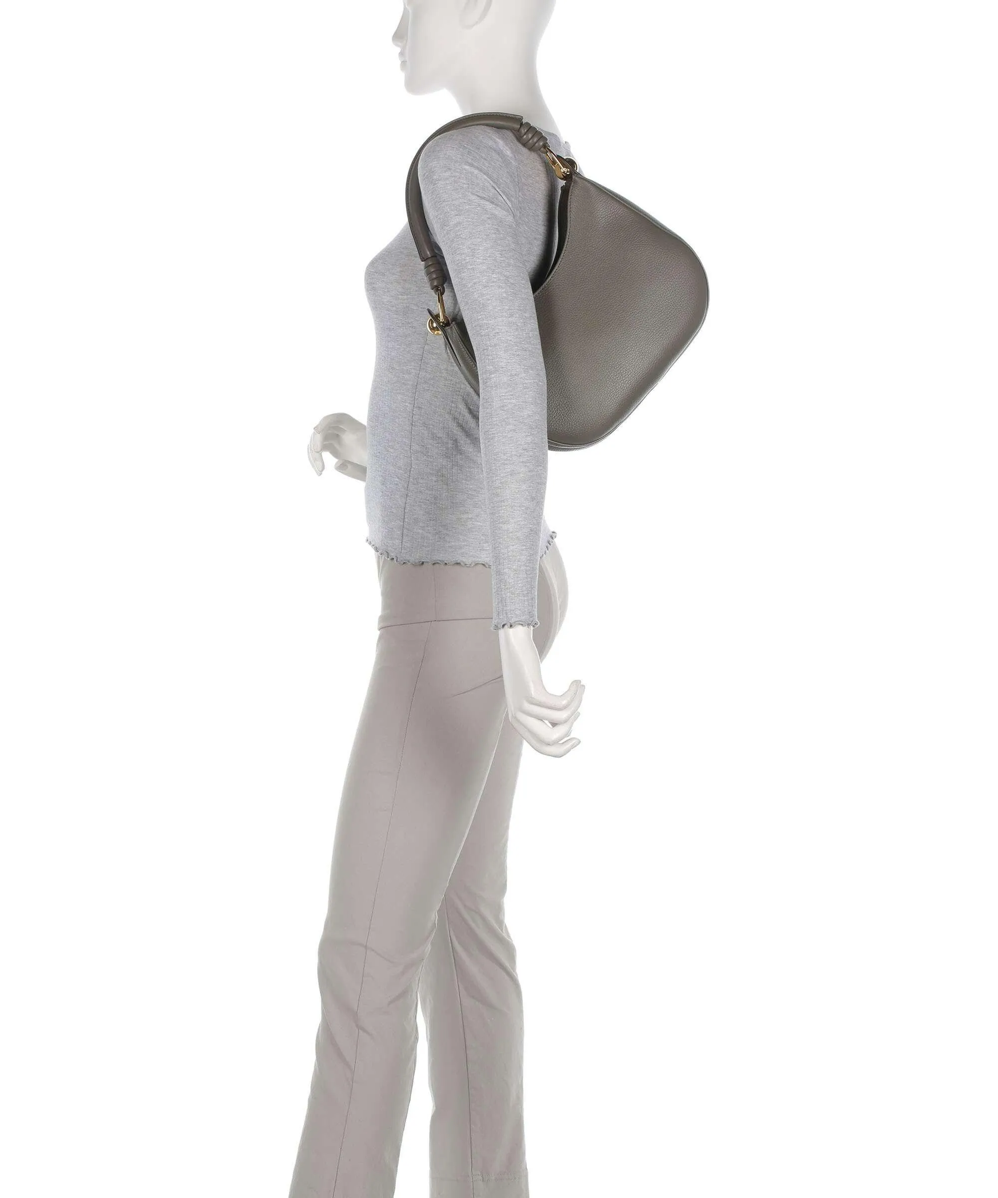  Furla Sfera S Borsa hobo pelle di vitello grana cachi  