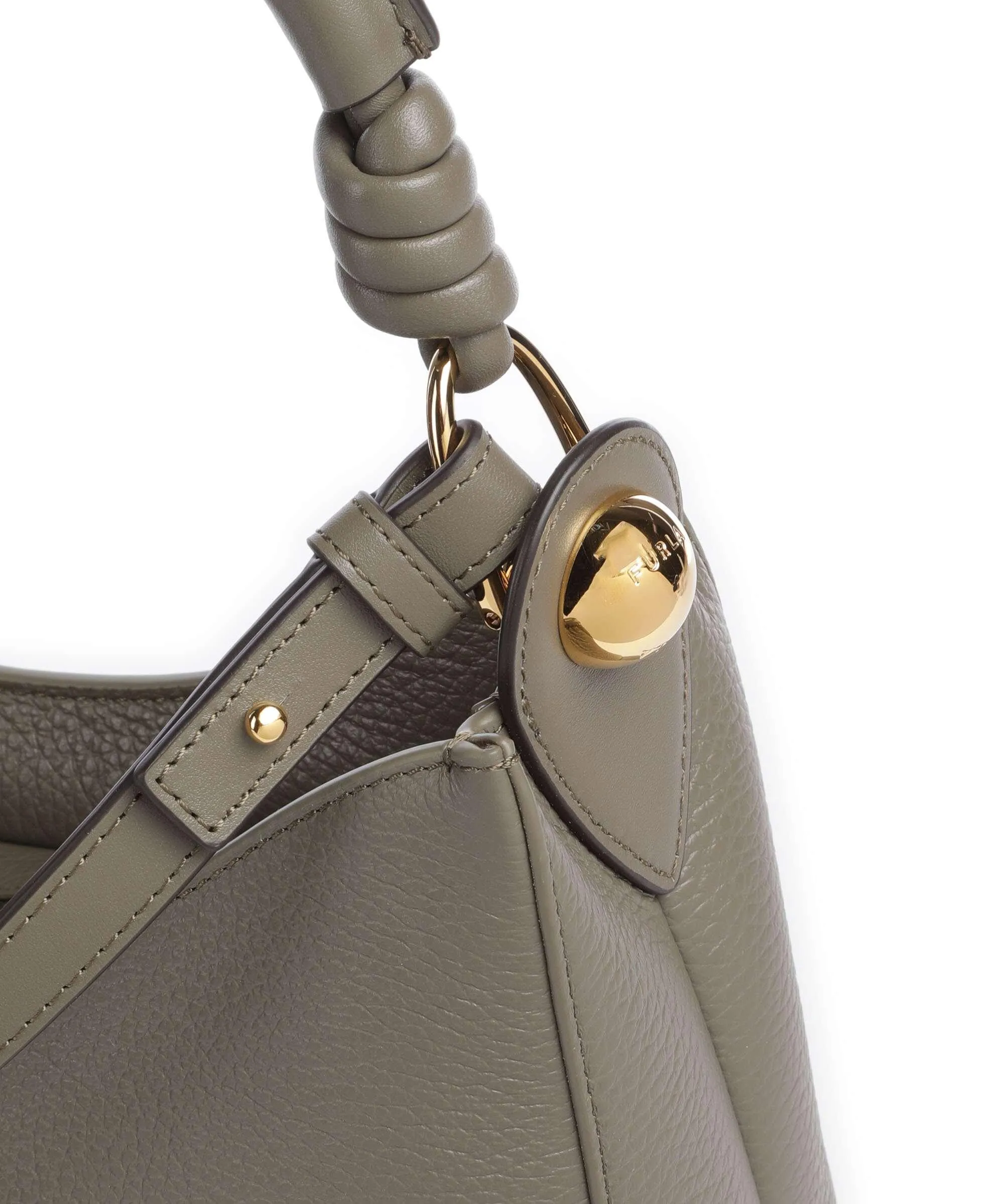  Furla Sfera S Borsa hobo pelle di vitello grana cachi  