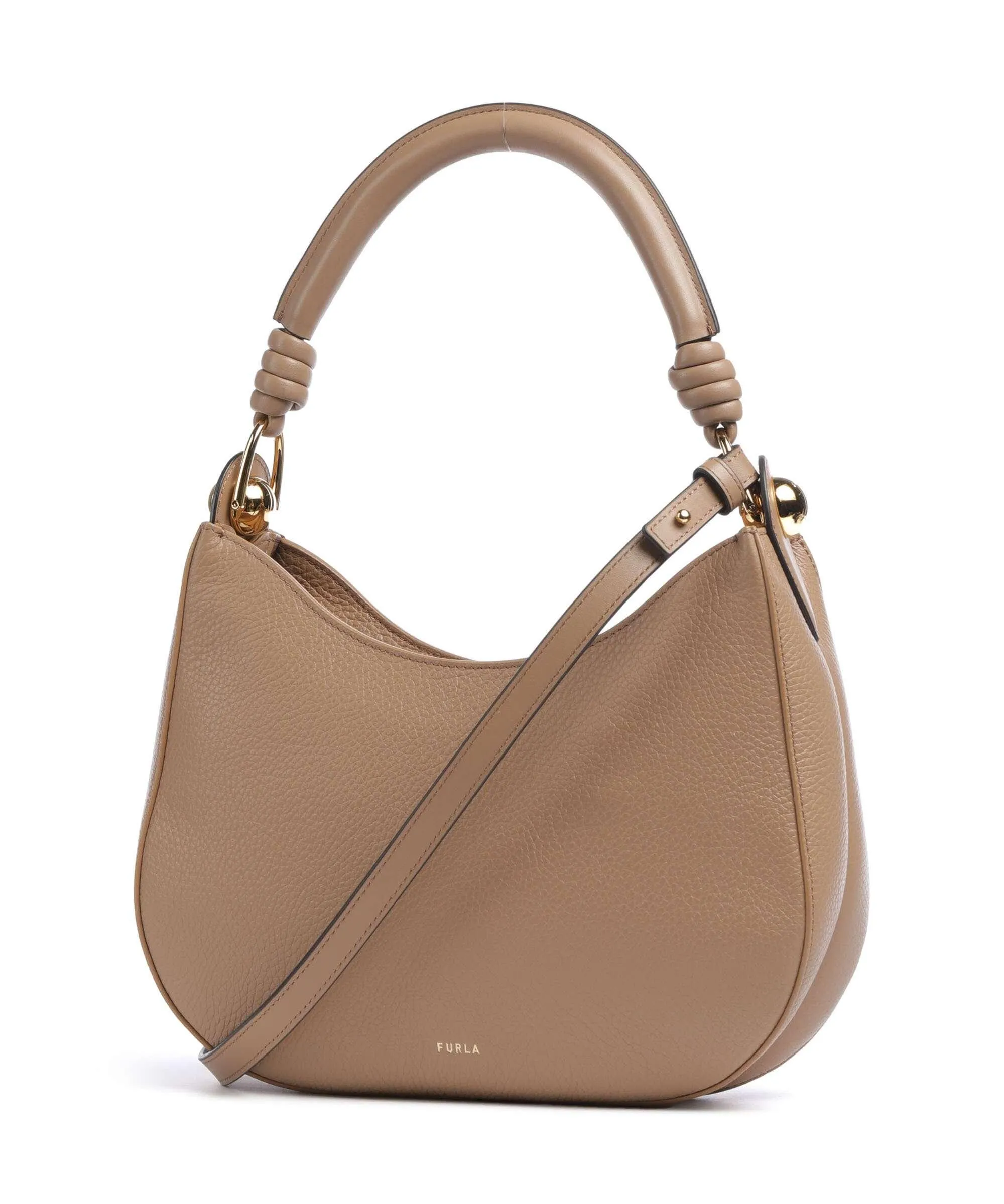  Furla Sfera S Borsa hobo pelle di vitello grana marrone chiaro  