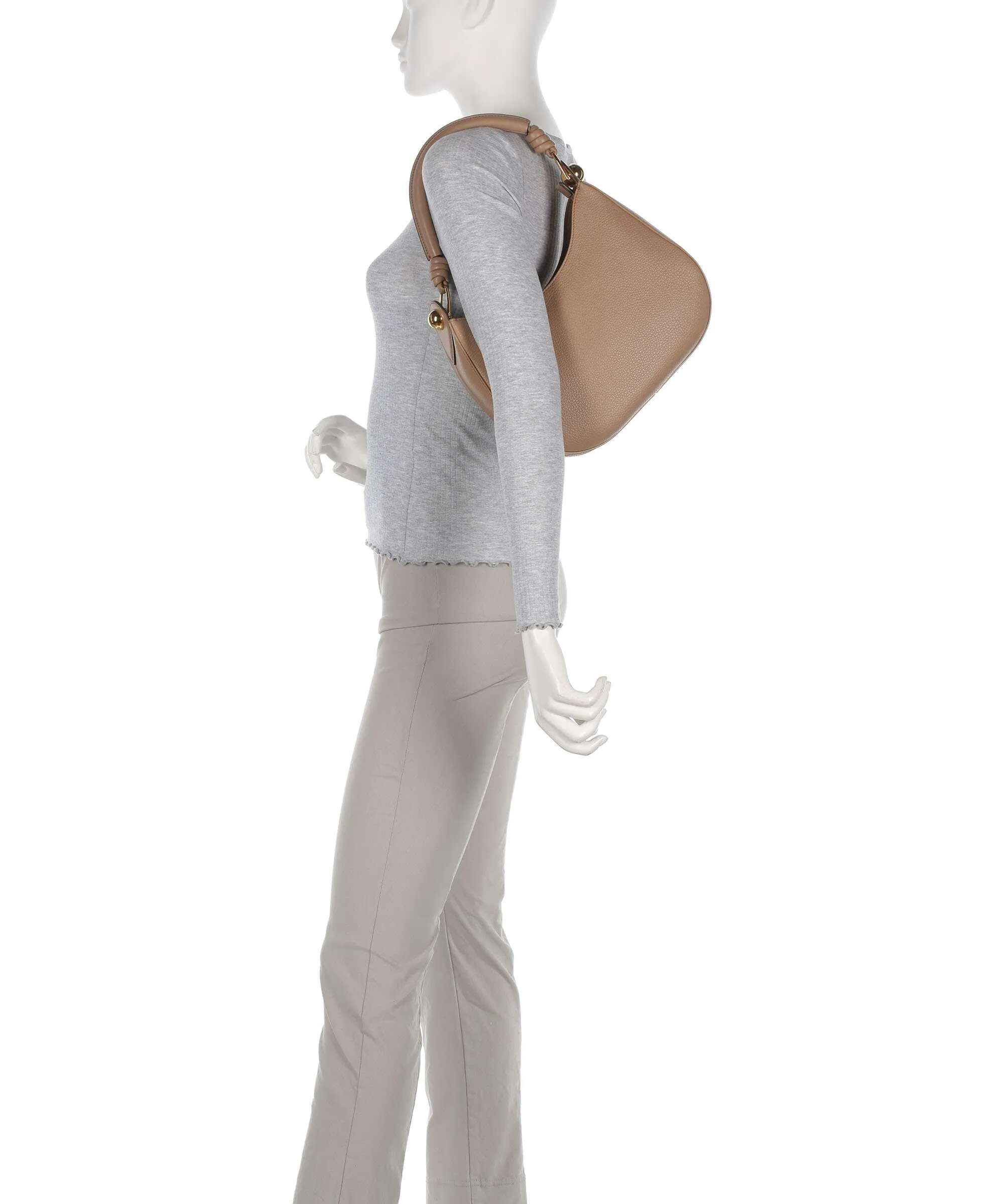  Furla Sfera S Borsa hobo pelle di vitello grana marrone chiaro  