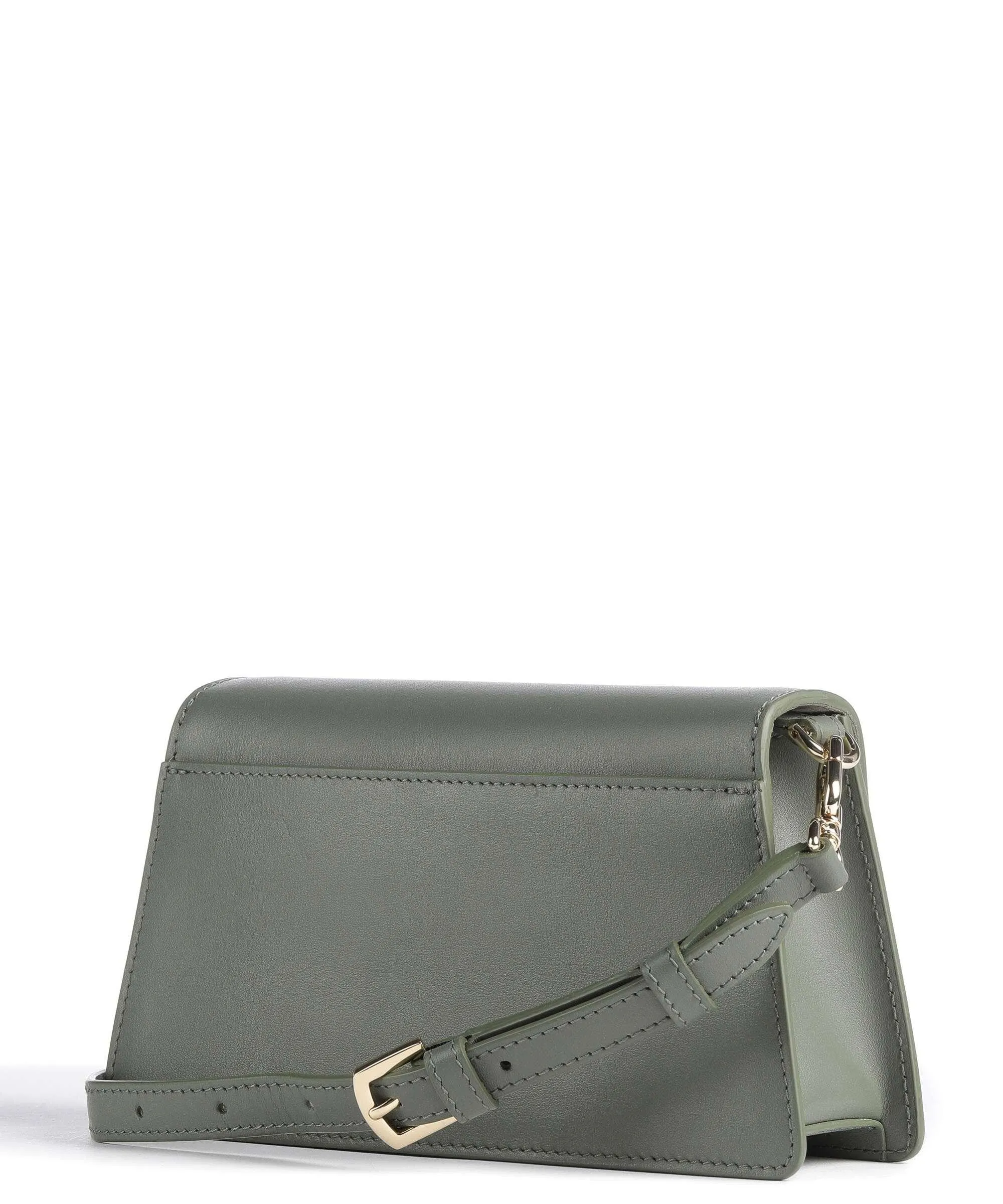  Furla Zoe Mini Borsa a tracolla pelle liscia verde scuro  