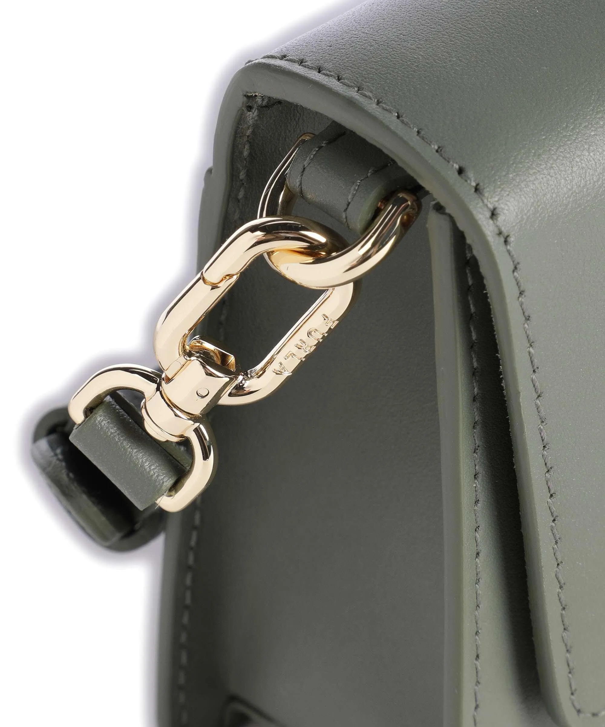  Furla Zoe Mini Borsa a tracolla pelle liscia verde scuro  