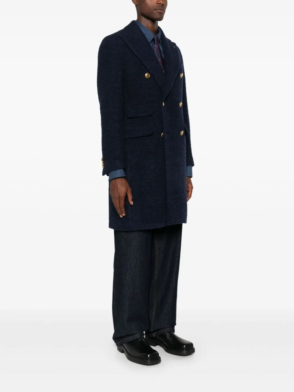   Gabriele Pasini  Cappotto doppiopetto Boucle  