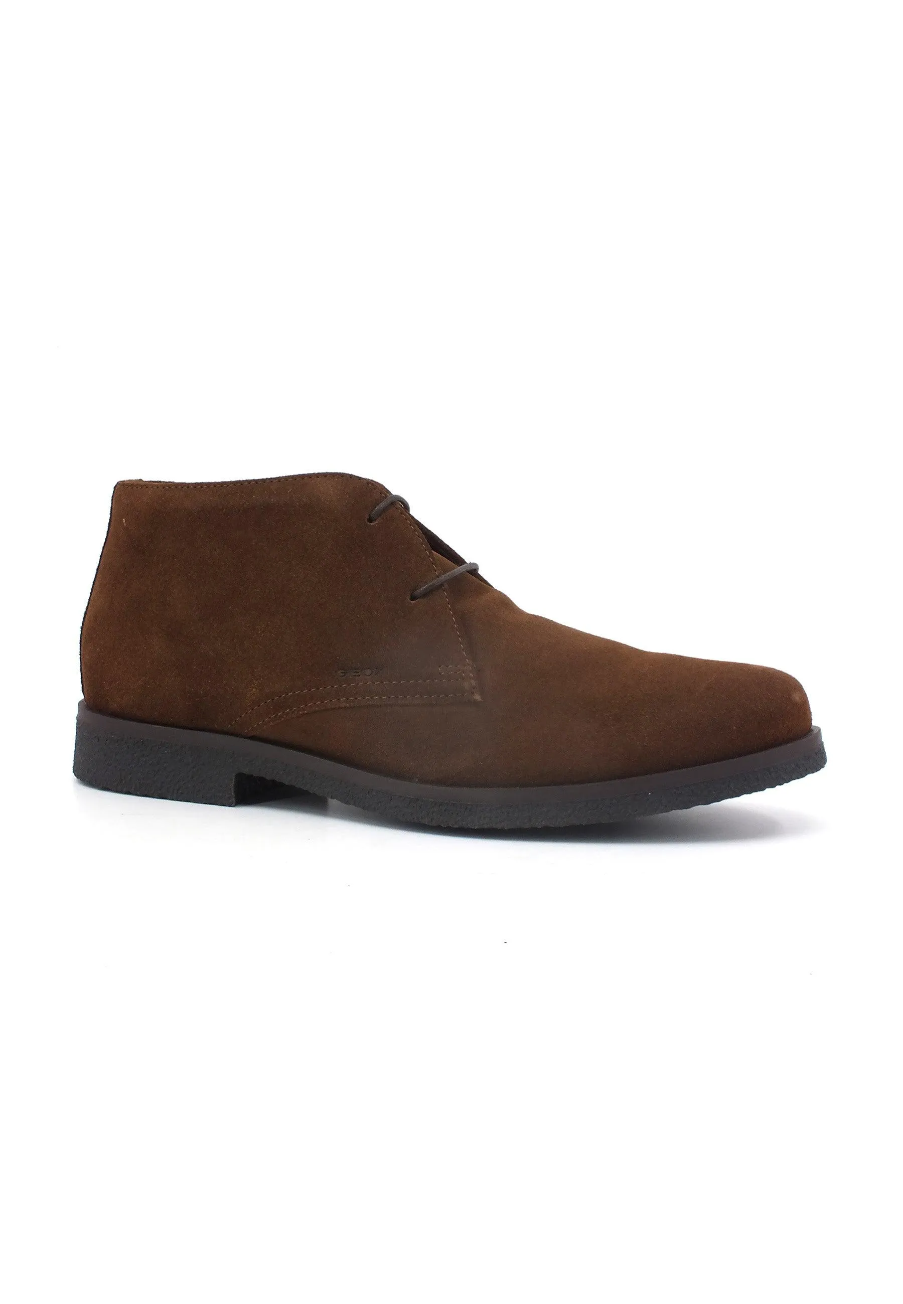 GEOX Claudio Stivaletto Stile Clark Uomo Brown Cotto U0458A00022C6003