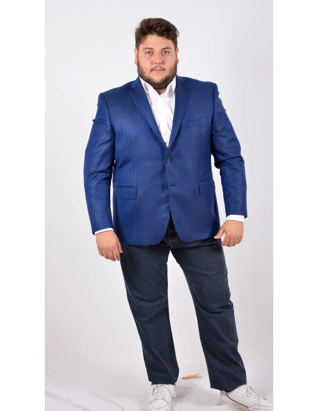 Giacca in lana cachemire invernale blu 2232