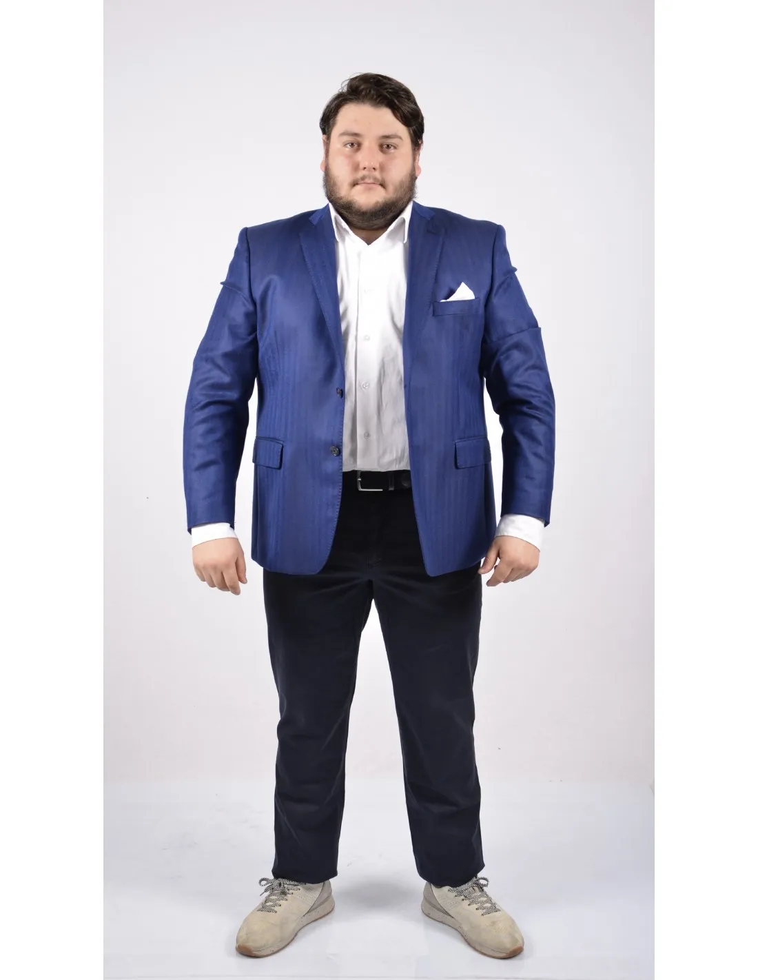 Giacca in lana cachemire invernale blu 2232