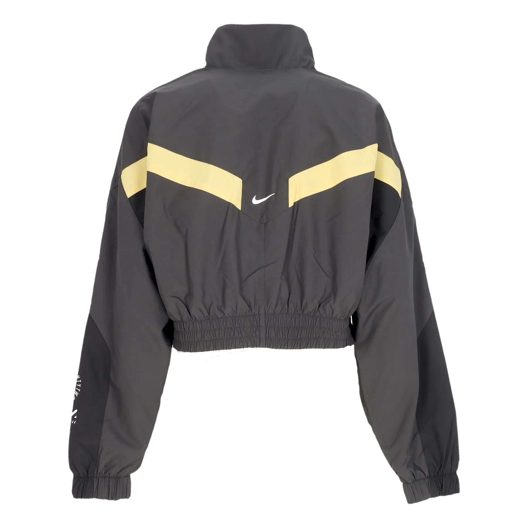 Giacca Tuta Corta Donna W Sportswear Woven Jacket Dk Smoke Grey/dk Smoke Grey/black