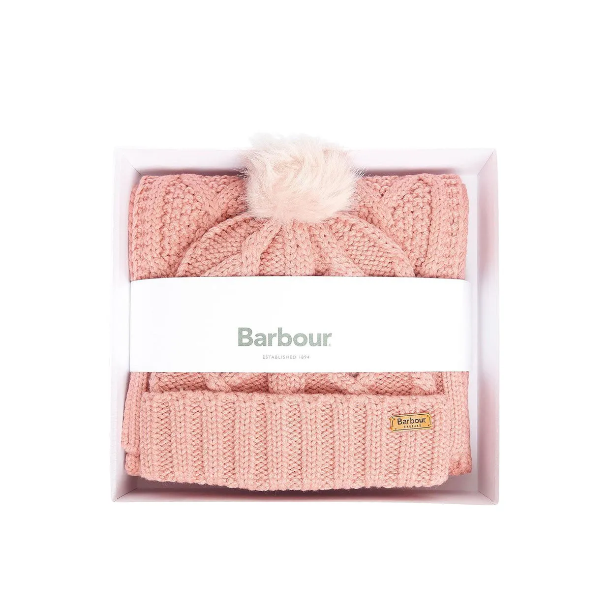 Gift Set Donna Barbour Cappello+Sciarpa Ridley Rosa