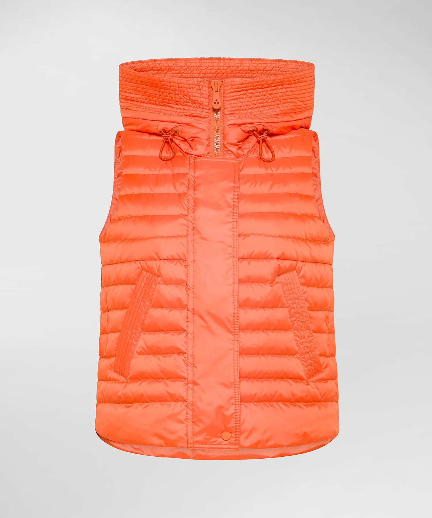 Gilet imbottito con ampio cappuccio