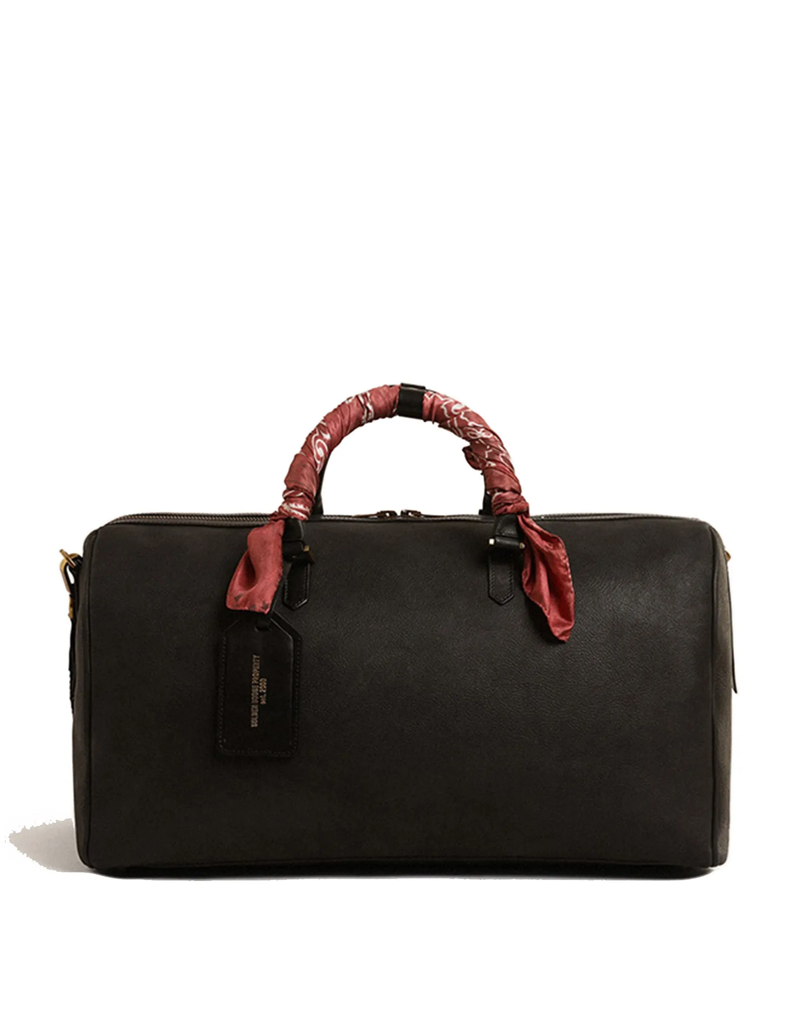 GOLDEN GOOSE Borsa da viaggio in pelle di vitello liscia