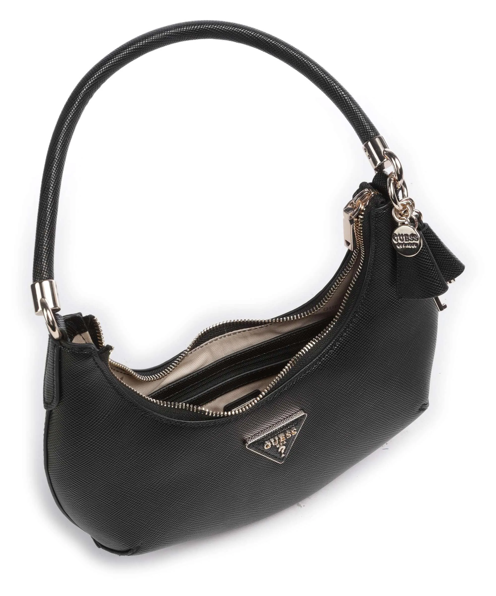  Guess Gizele Borsa hobo pelle sintetica nero  