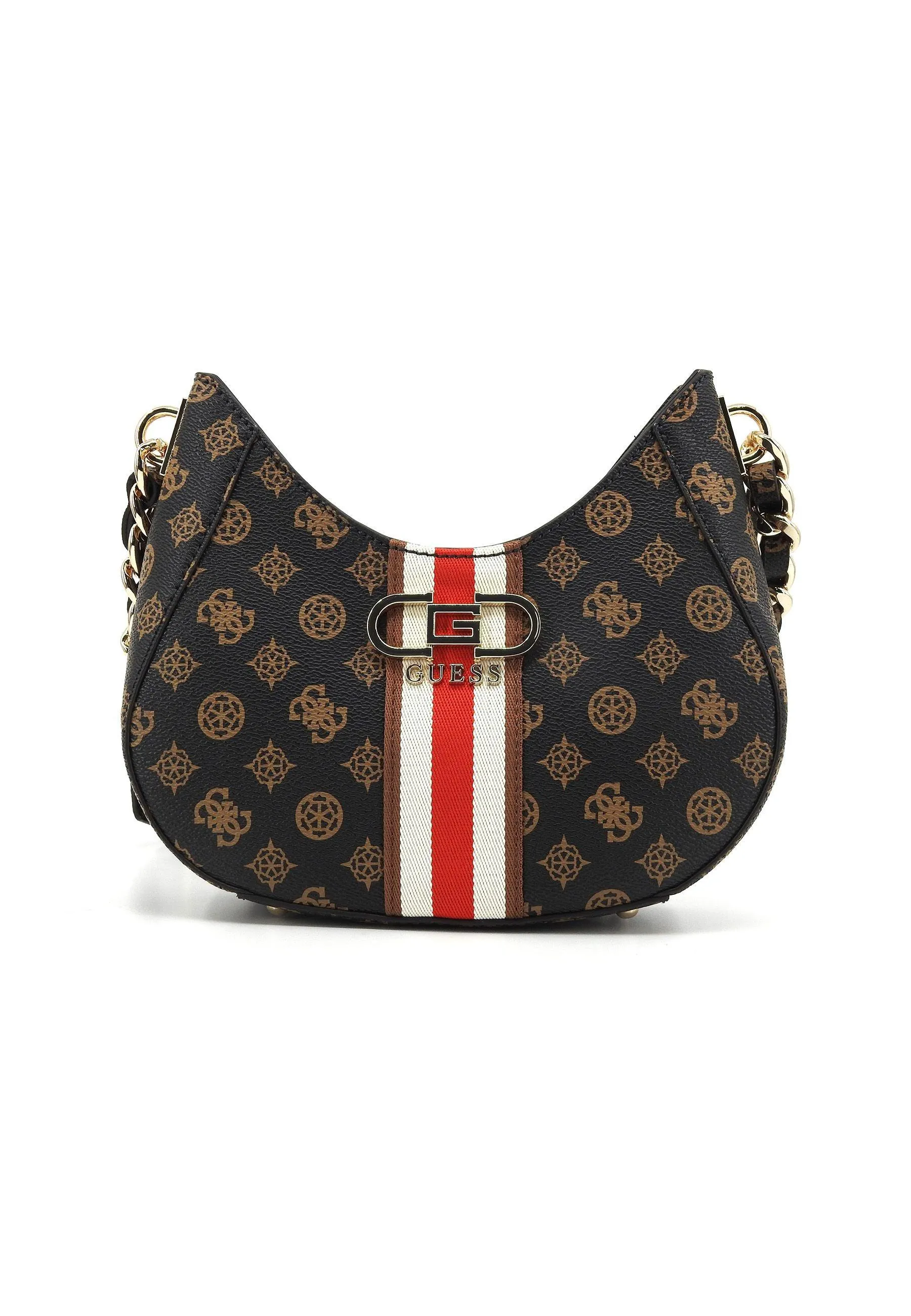 GUESS Nelka Borsa Tracolla Donna Mocha Logo PG930712