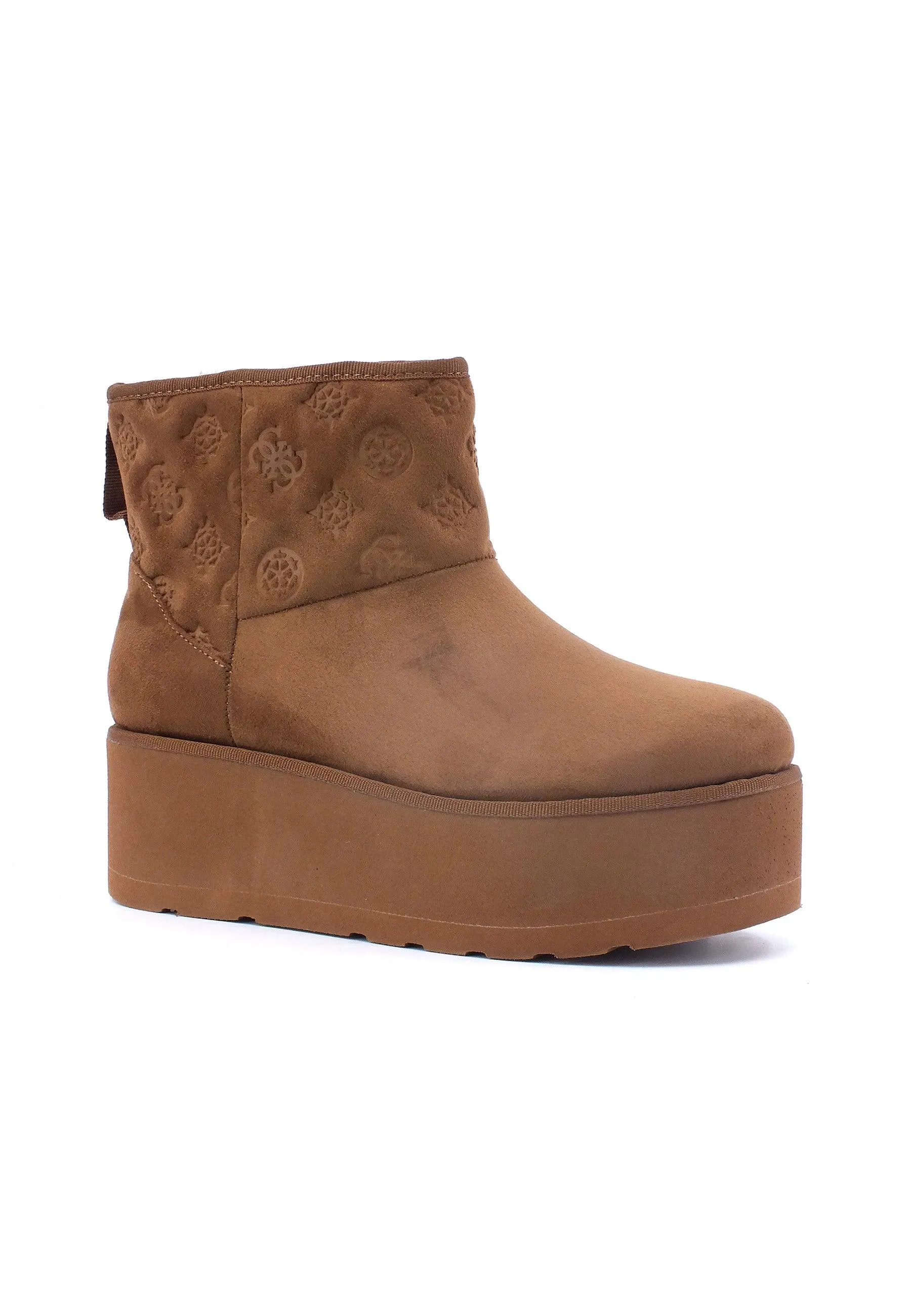 GUESS Stivaletto Pelo Donna Cognac FL8JIAESU10
