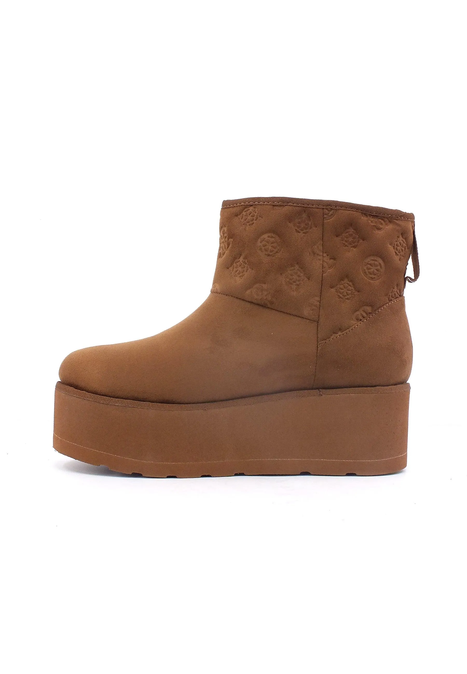 GUESS Stivaletto Pelo Donna Cognac FL8JIAESU10