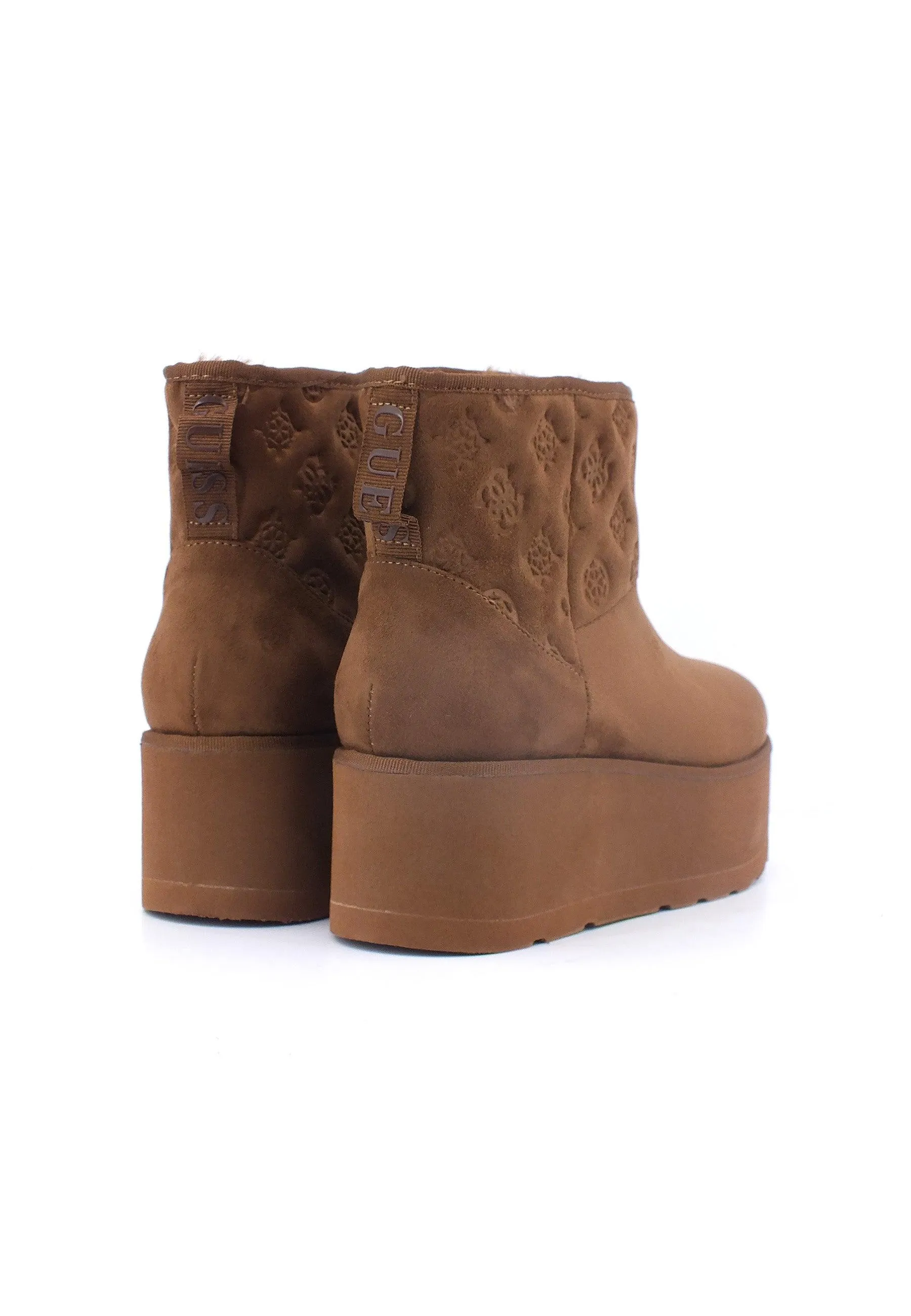 GUESS Stivaletto Pelo Donna Cognac FL8JIAESU10