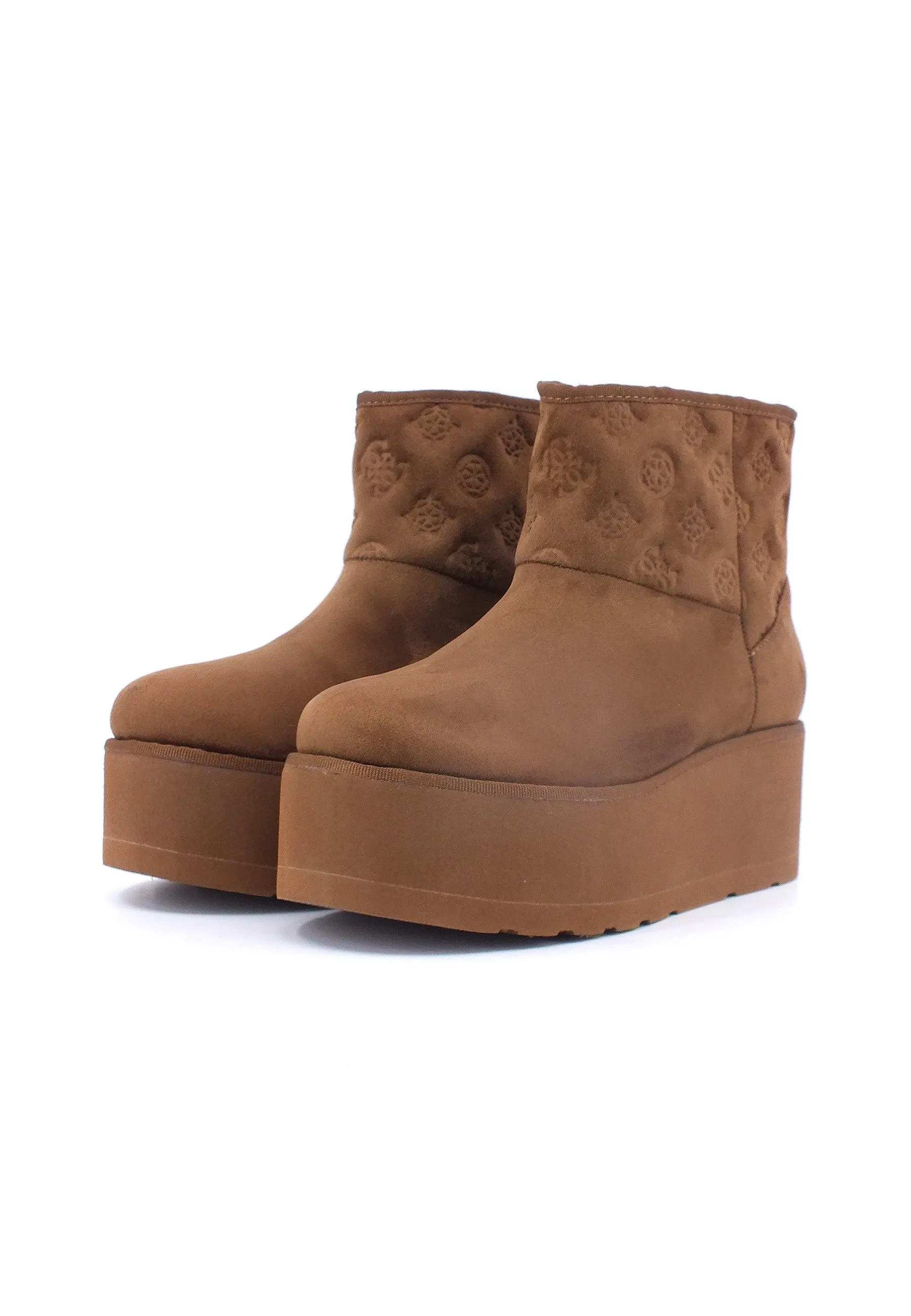 GUESS Stivaletto Pelo Donna Cognac FL8JIAESU10