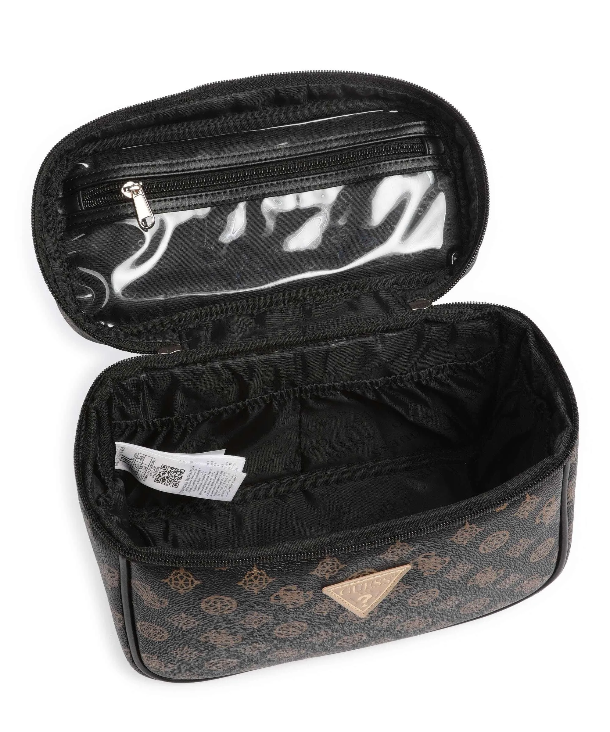  Guess Wilder Borsa da toilette marrone scuro 26 cm  