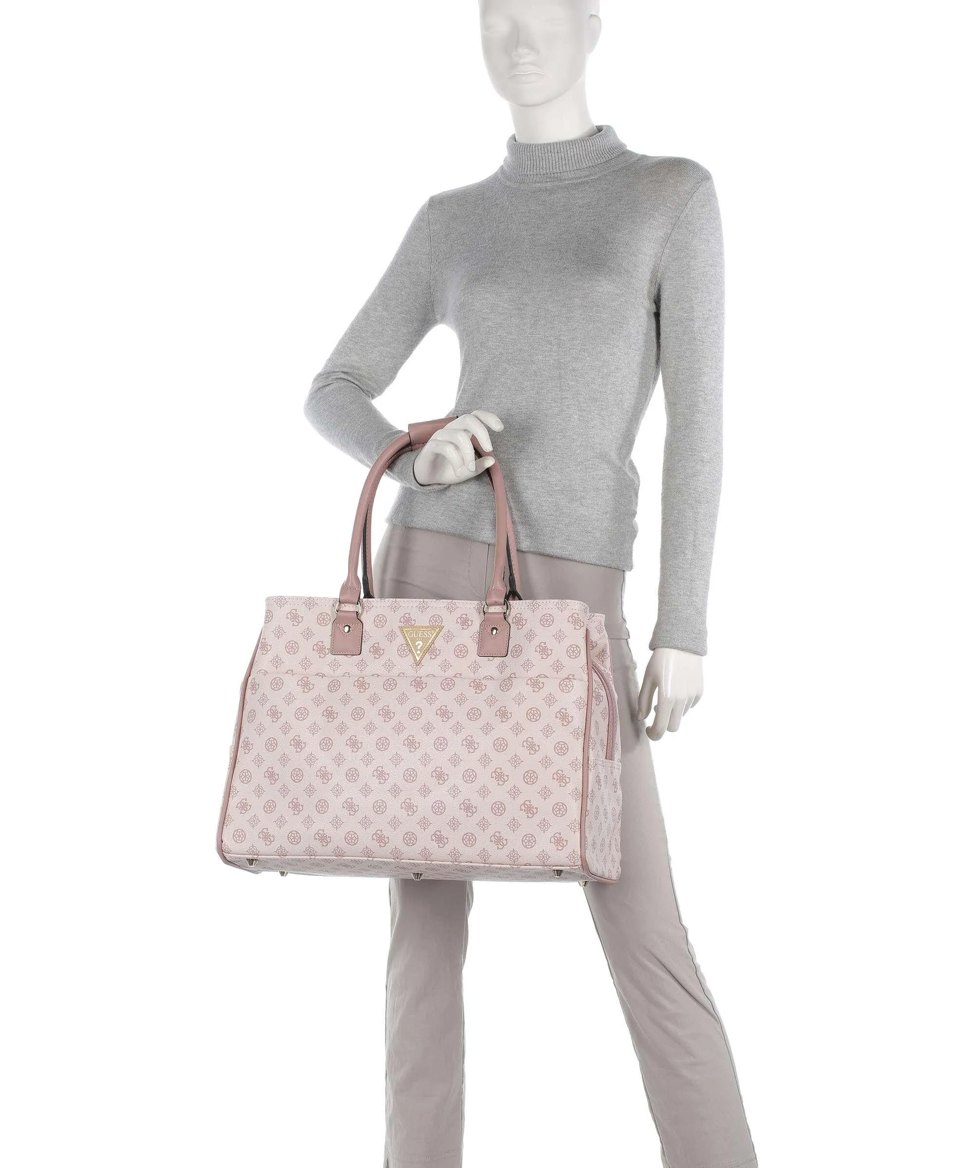  Guess Wilder Borsa shopper 13″ pelle sintetica rosa antico  