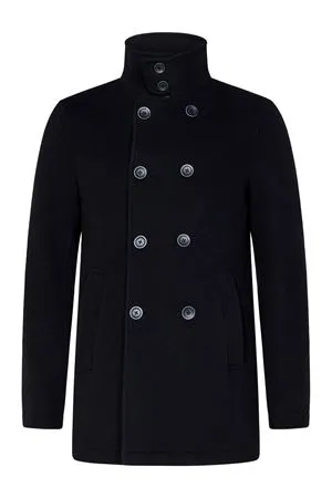 HERNO Abbigliamento,Cappotti Cappotto doppiopetto in lana vergine blu notte 