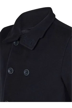 HERNO Abbigliamento,Cappotti Cappotto doppiopetto in lana vergine blu notte 