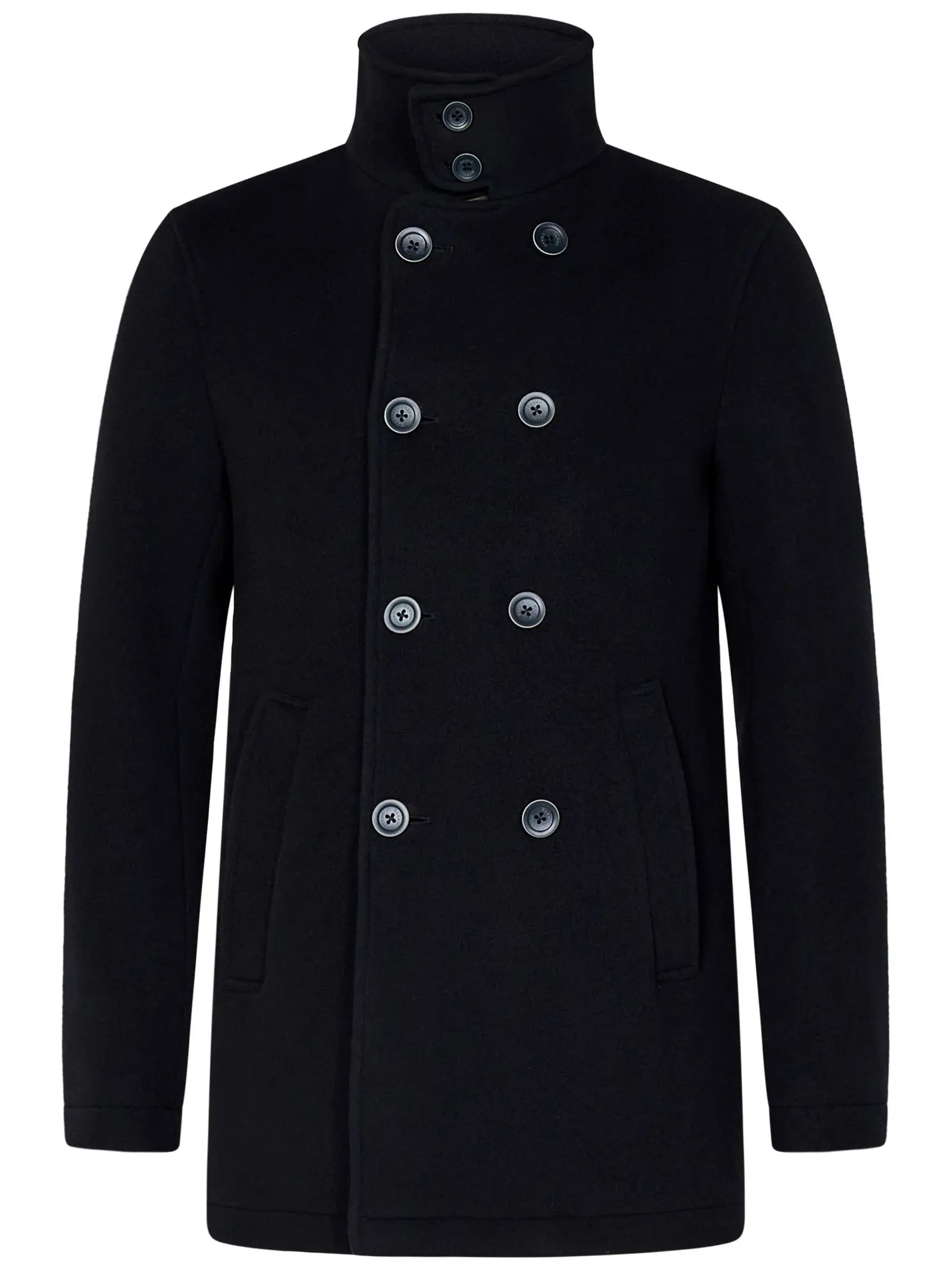 HERNO Abbigliamento,Cappotti Cappotto doppiopetto in lana vergine blu notte 