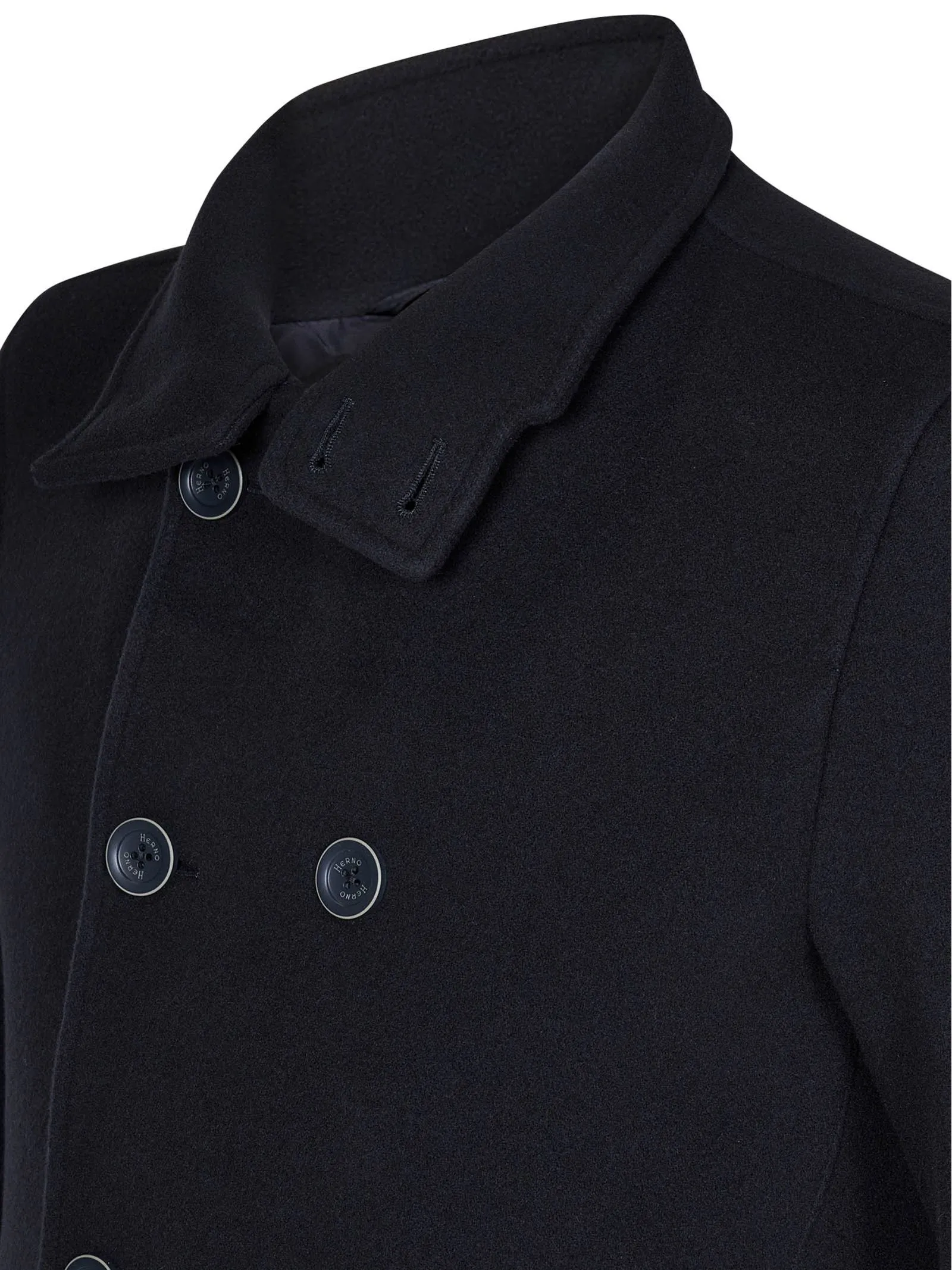 HERNO Abbigliamento,Cappotti Cappotto doppiopetto in lana vergine blu notte 