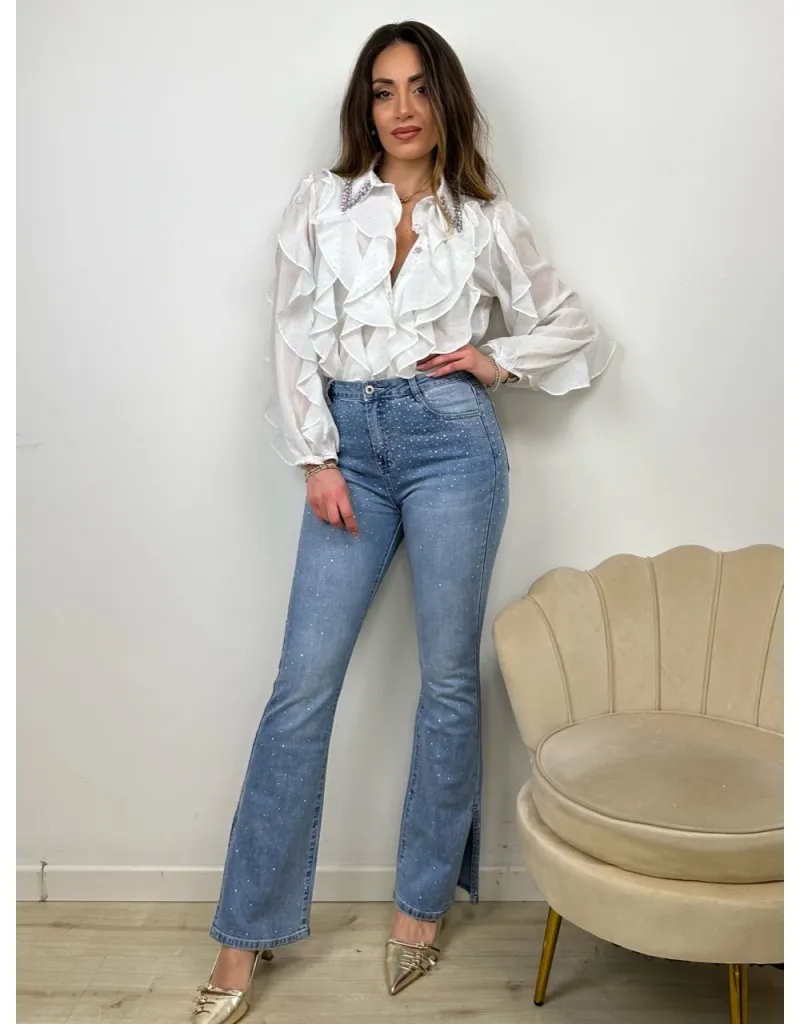 JEANS FLARE BRILLANT