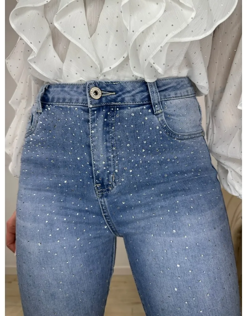 JEANS FLARE BRILLANT