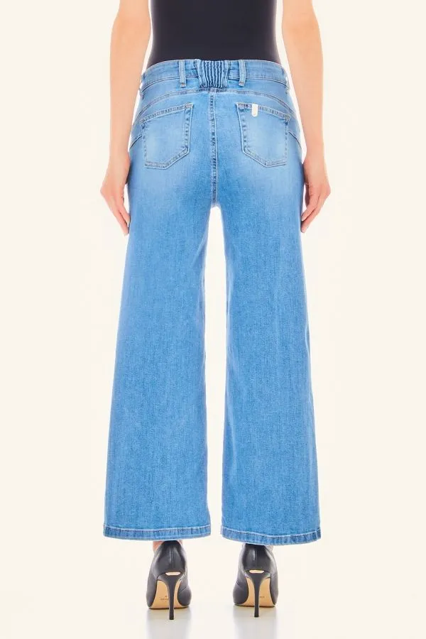 Jeans flare cropped liu jo