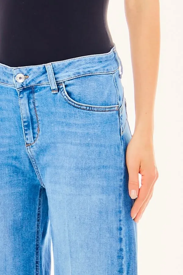 Jeans flare cropped liu jo