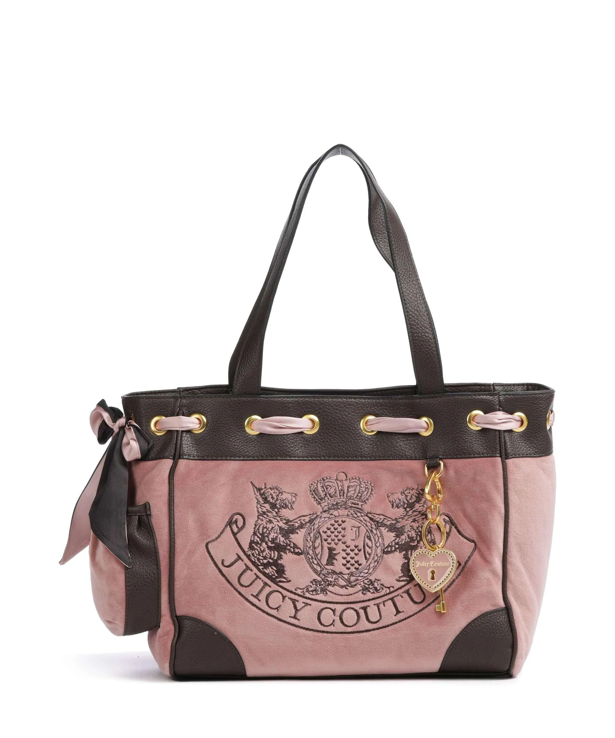  Juicy Couture Daydreamer L Borsa shopper poliestere, pelle sintetica rosa antico  