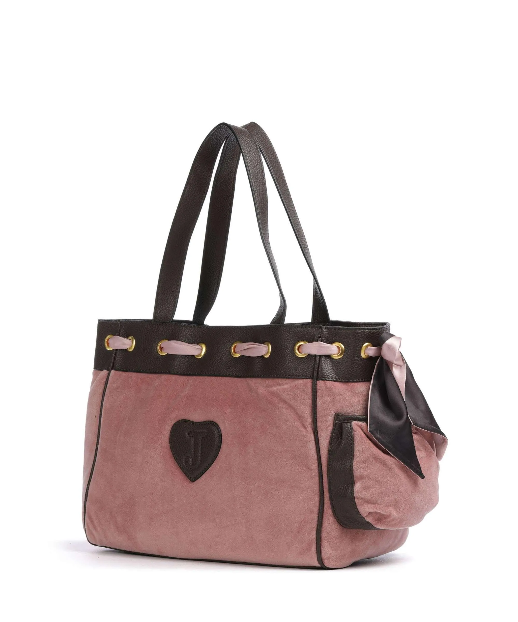  Juicy Couture Daydreamer L Borsa shopper poliestere, pelle sintetica rosa antico  